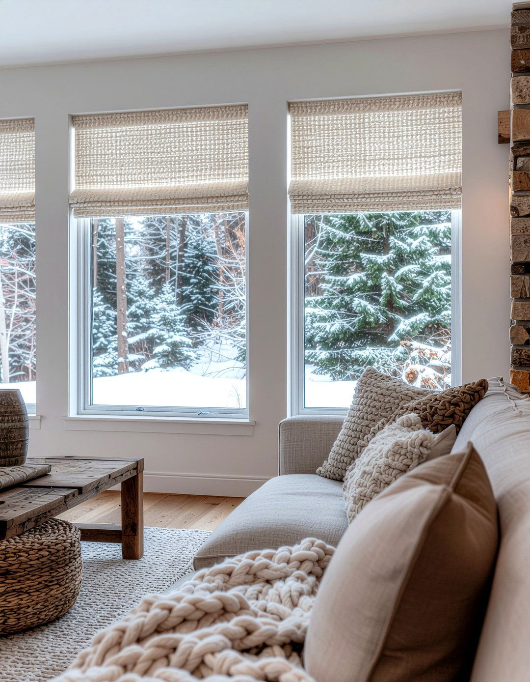 Textured roman shades - 30 living room roman shades