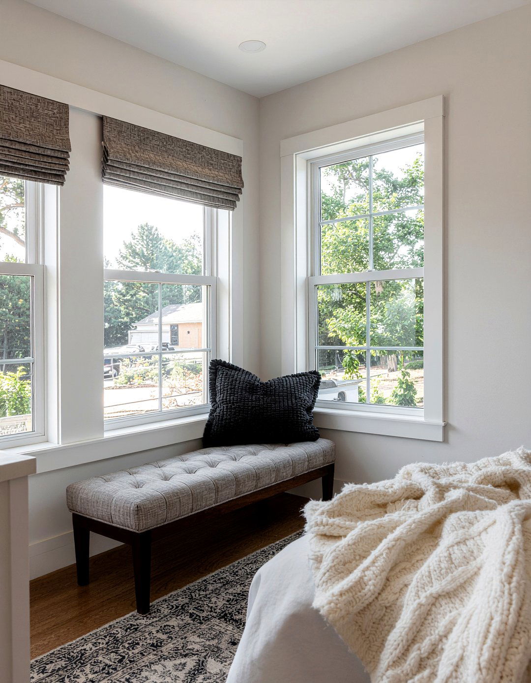 Textured roman shades - 30 bedroom roman shades