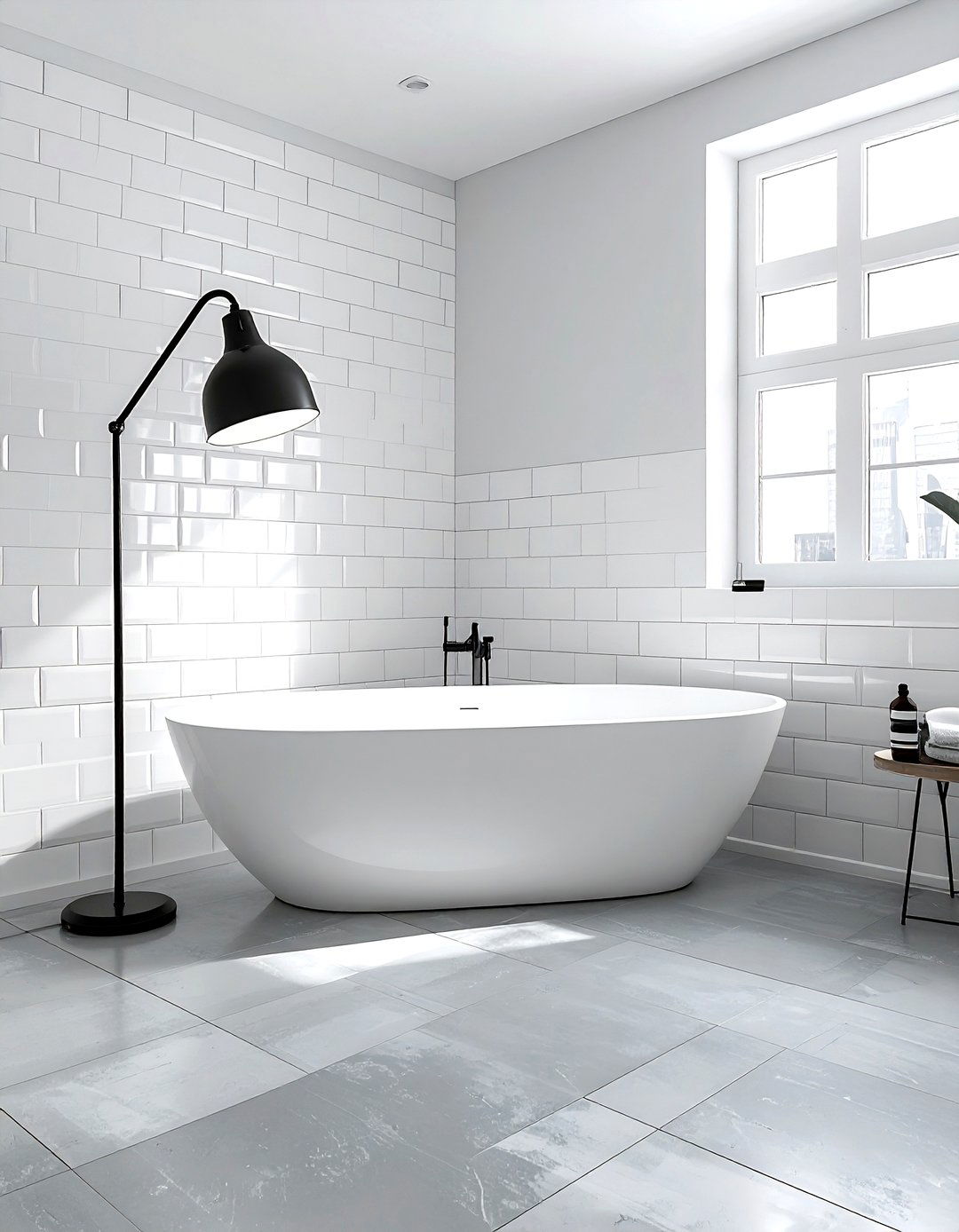 Textured subway tile bathroom wall - 30 subway tile bathroom ideas