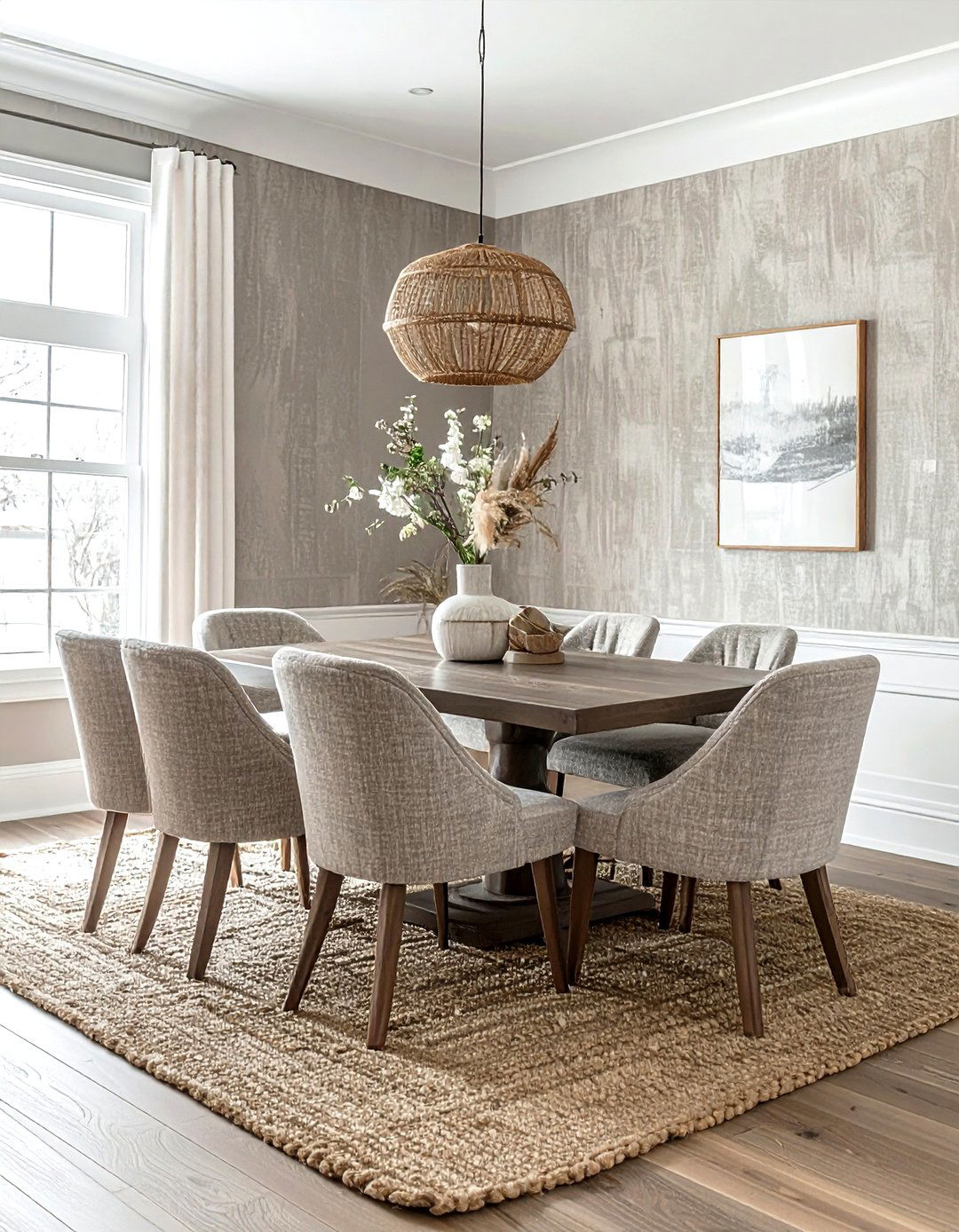 30 Beautiful Taupe and White Dining Room Ideas to Inspire
