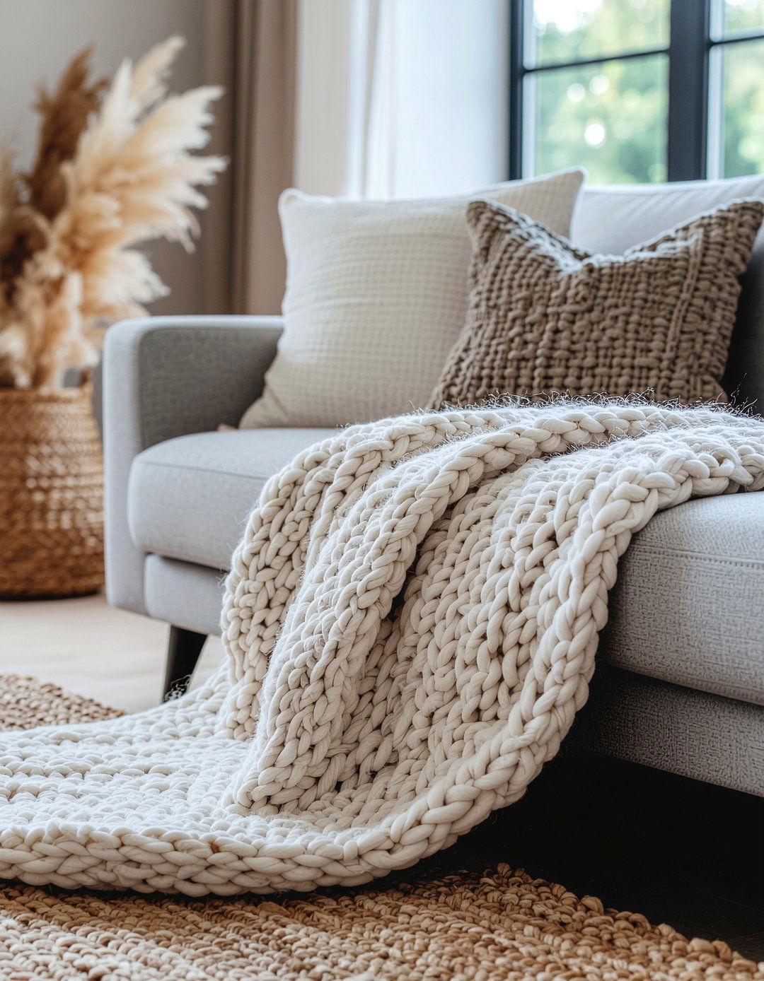 Textured throw blankets living room - 30 relaxation living room ideas
