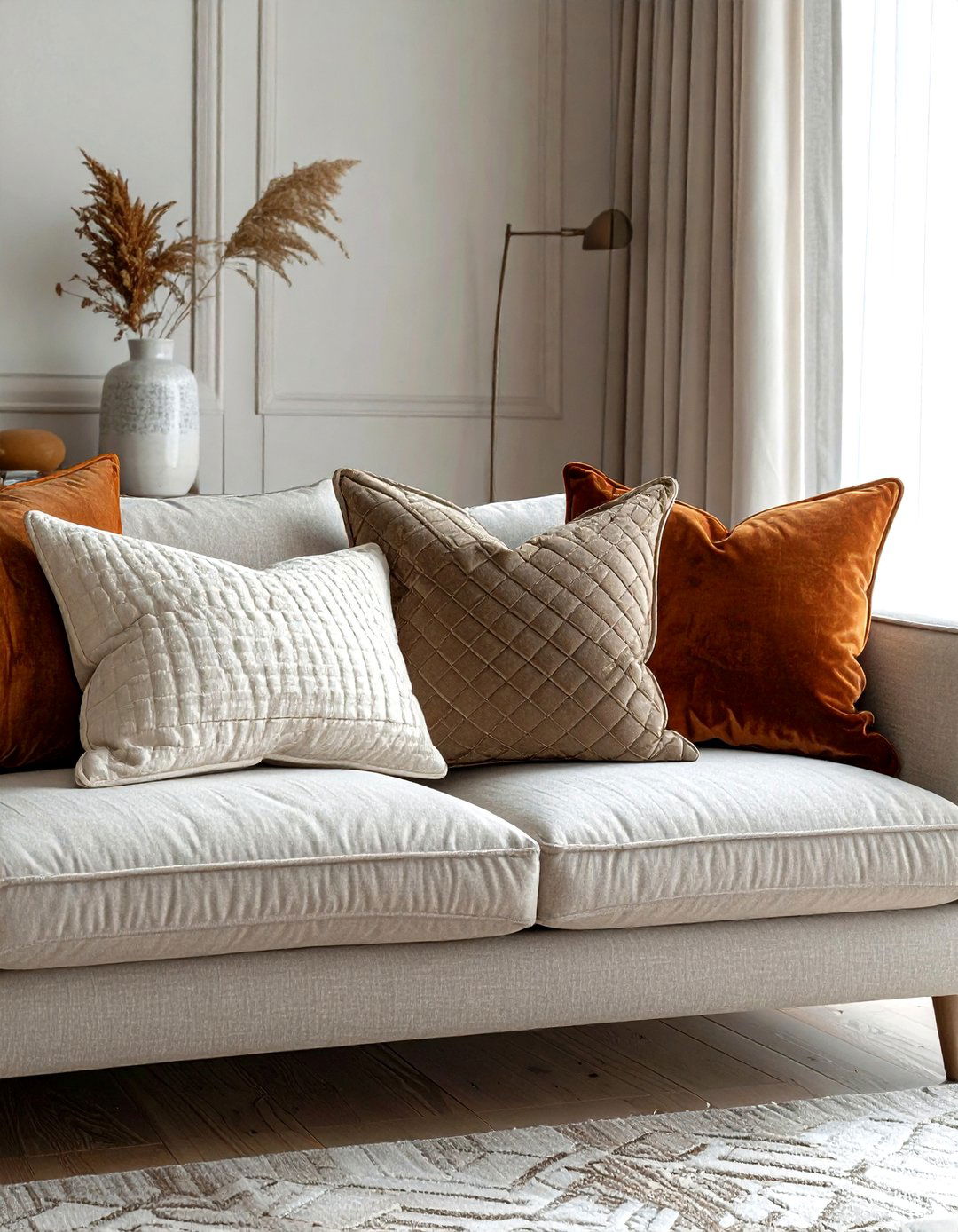 Textured throw pillows - 30 new homeowner decor ideas