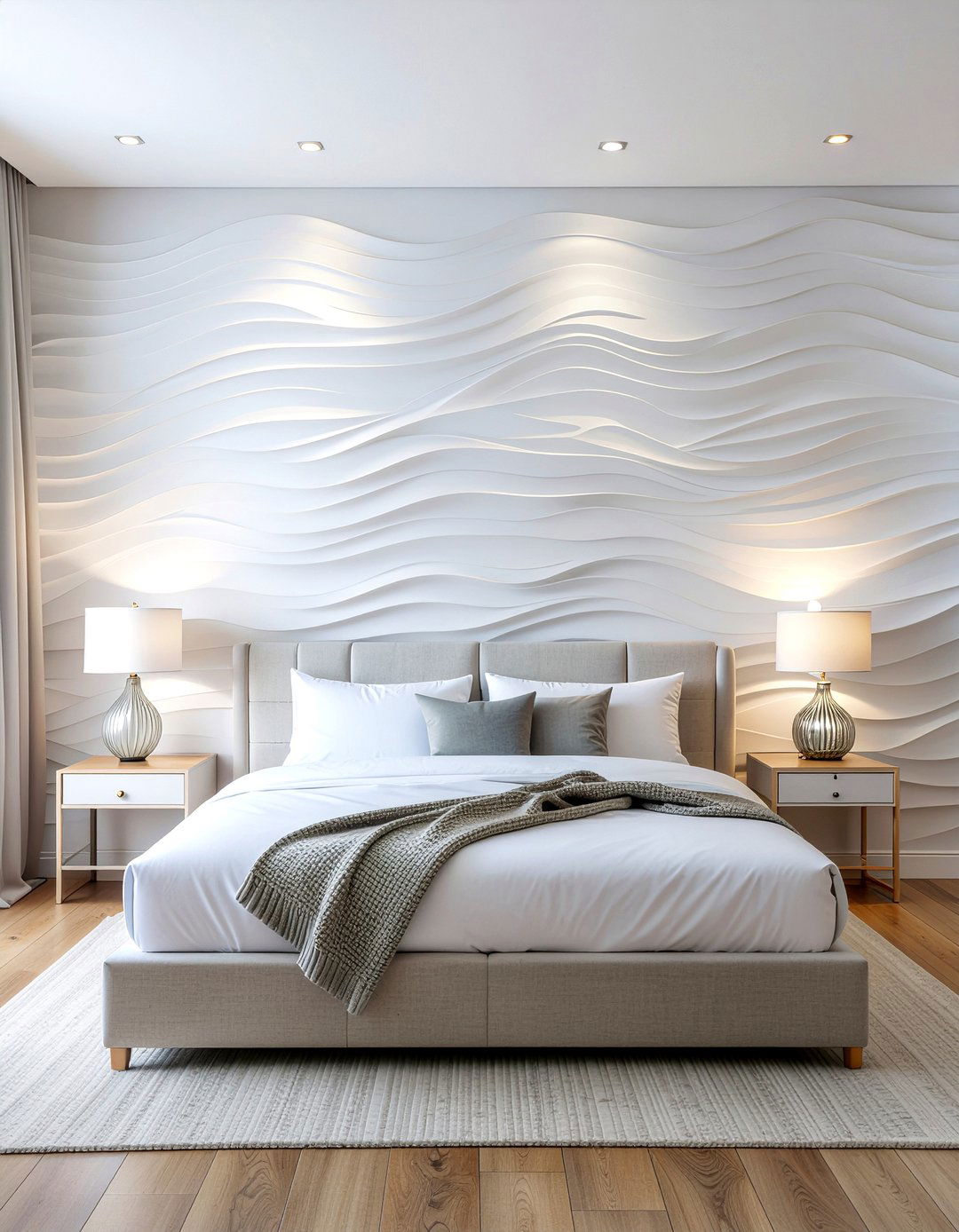 Textured wall art - 30 Danish bedroom ideas