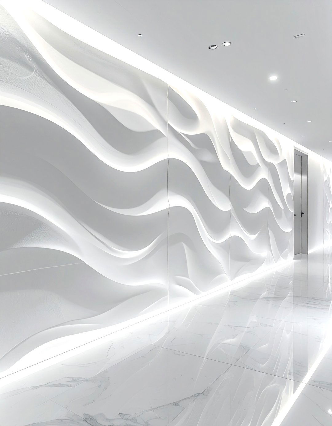 Textured wall panels - 30 hallway wall decor ideas