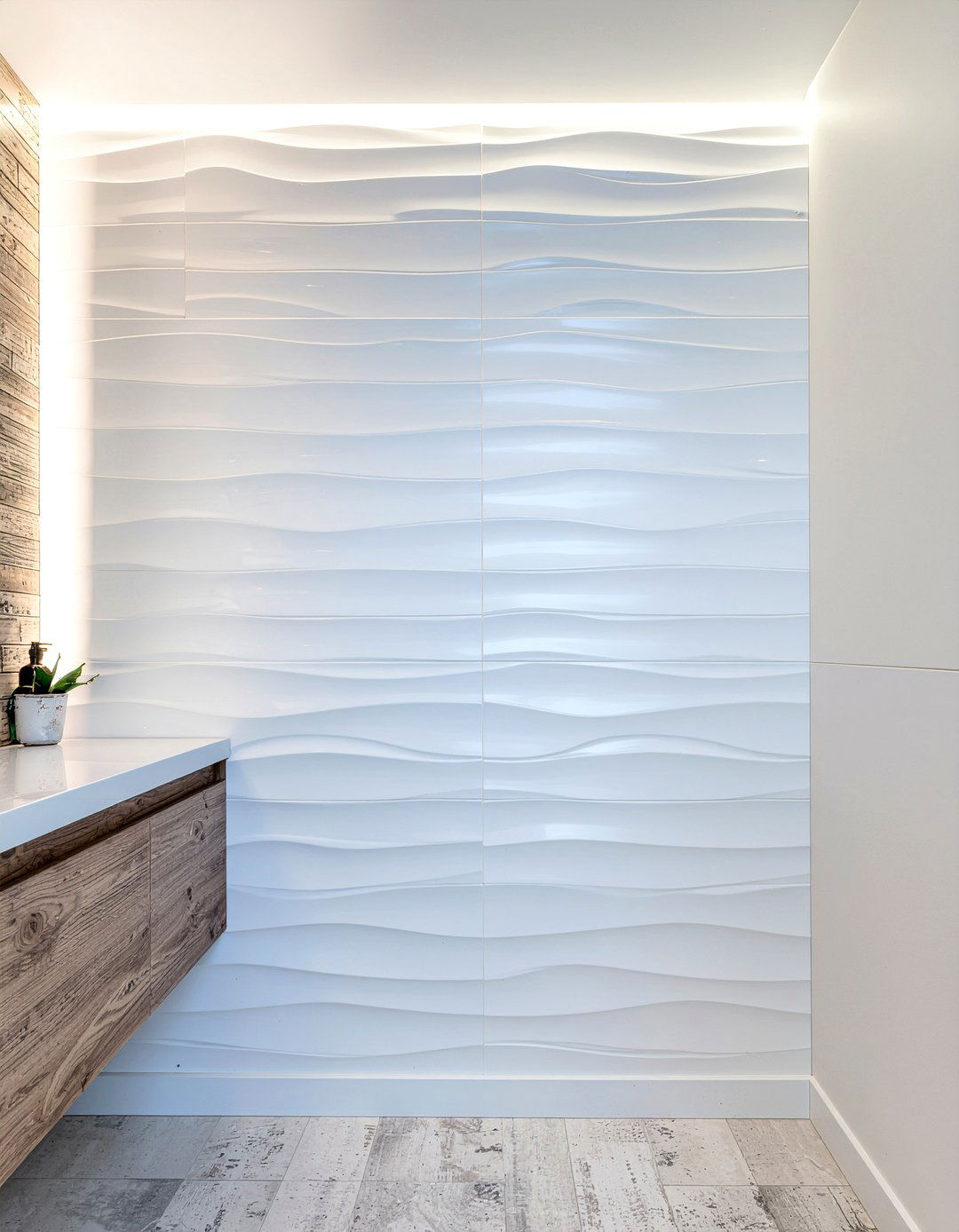Textured wall tile - 30 bathroom tile ideas