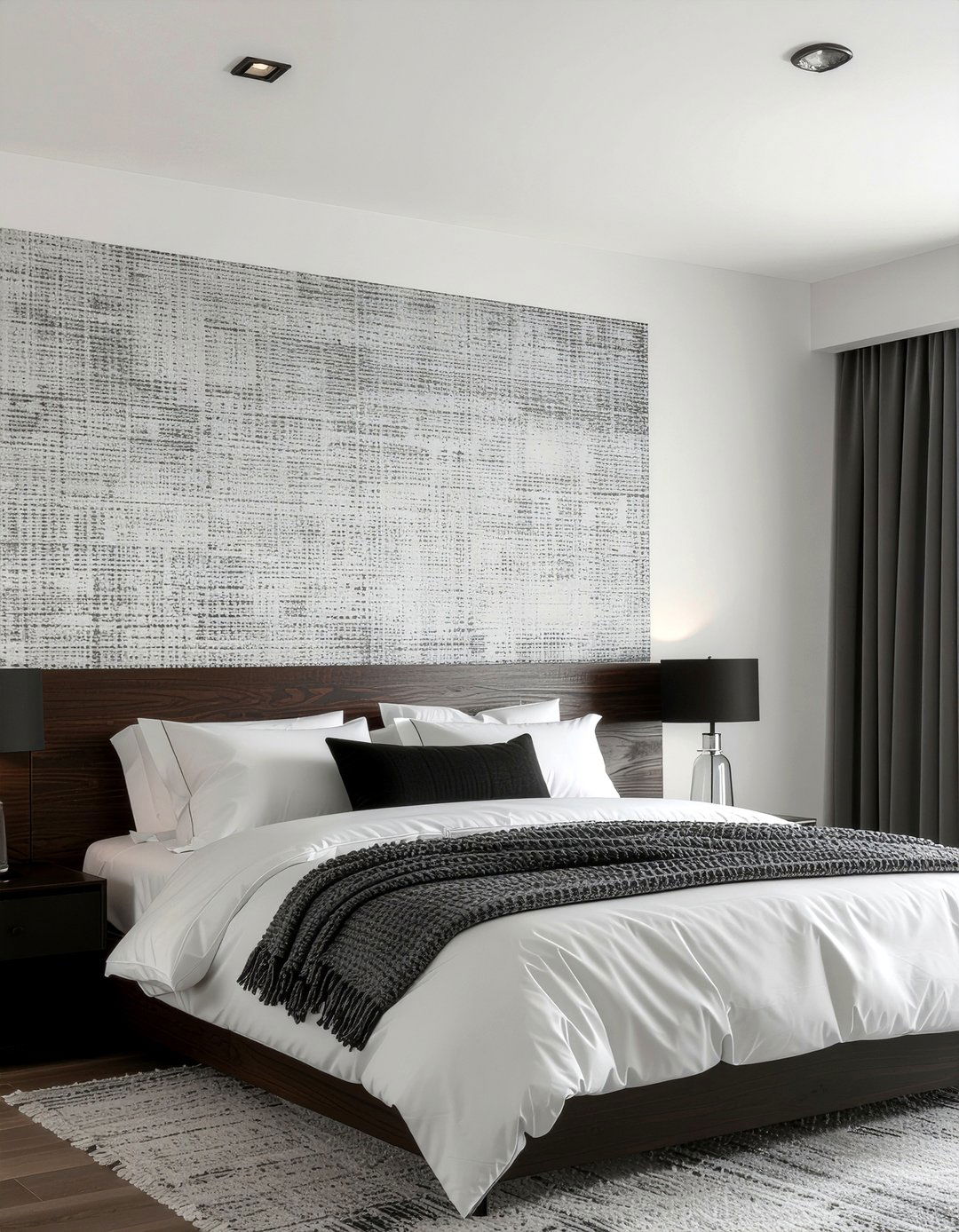 Textured wallpaper accent - 30 emerging decor trend ideas