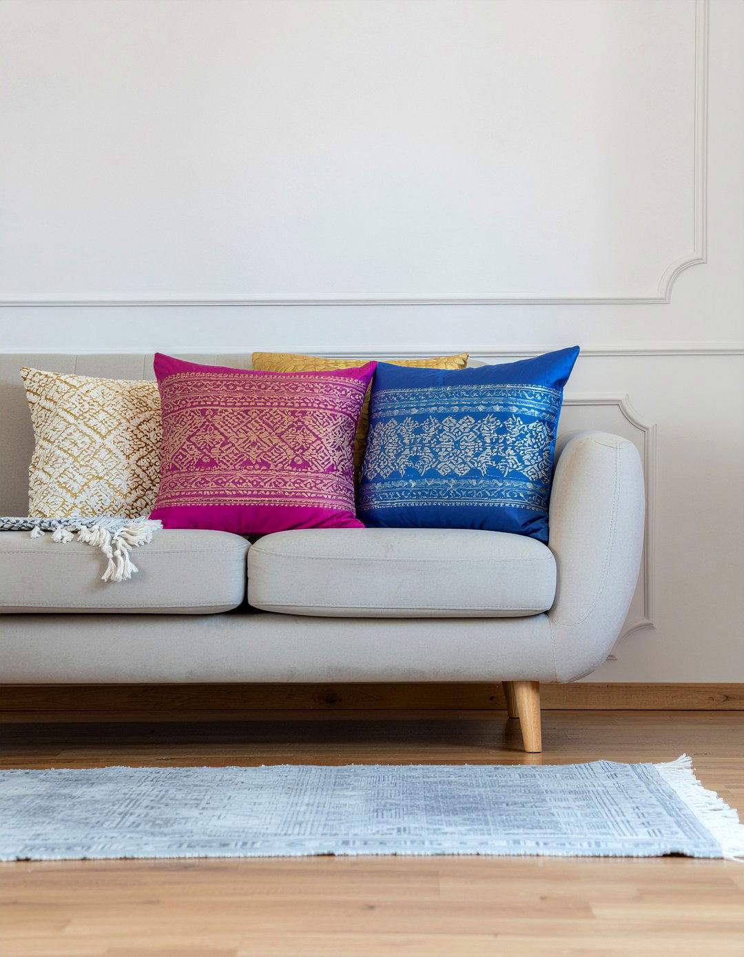 Thai silk accent pillows - 30 Thai living room ideas