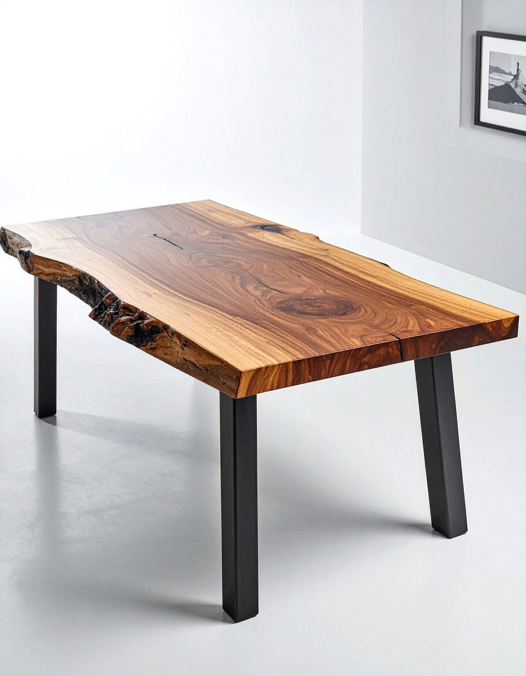 Thick slab dining table - 30 live edge dining table ideas