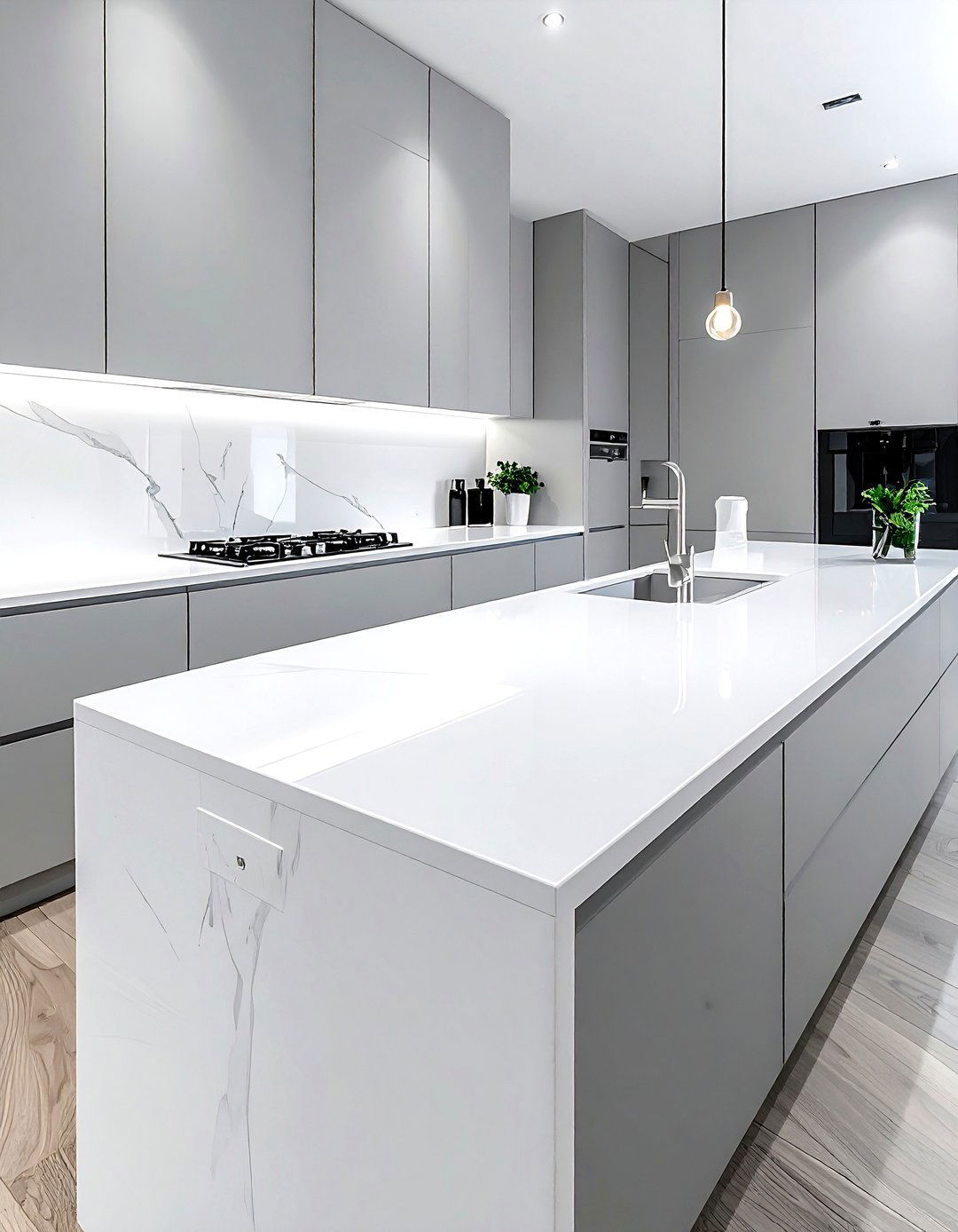 Thin Corian Countertop - 30 Corian kitchen ideas