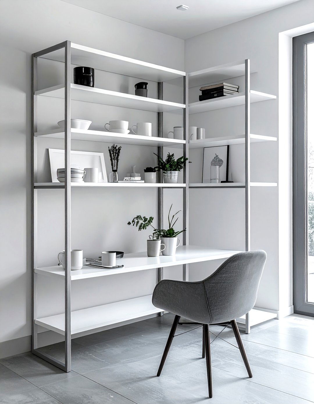 Thin Metal Corner Shelves - 30 dining room corner shelving ideas