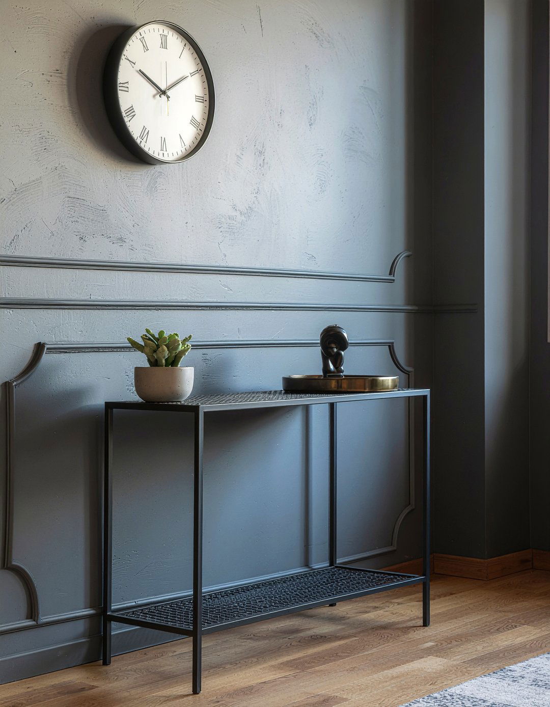 Thin metal console table - 30 living room console tables