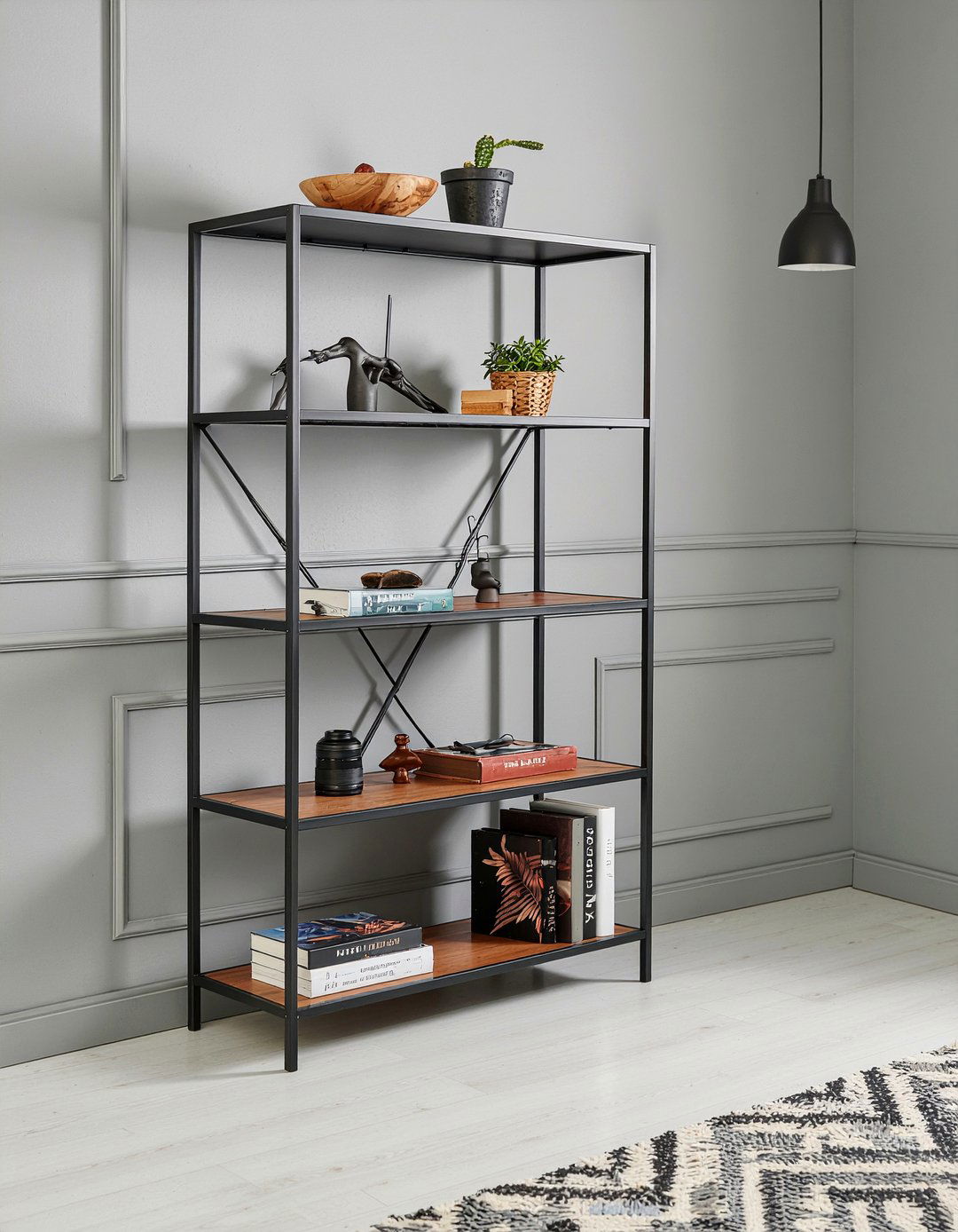 Thin profile metal shelf - 30 bedroom bookshelf dividers