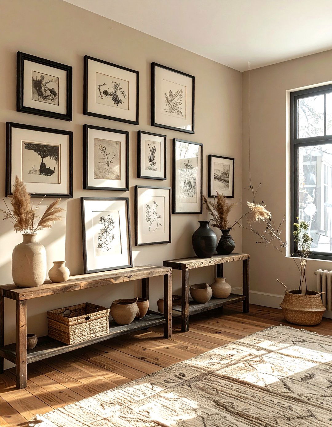 Thrift Store Gallery Wall - 30 inexpensive decor ideas