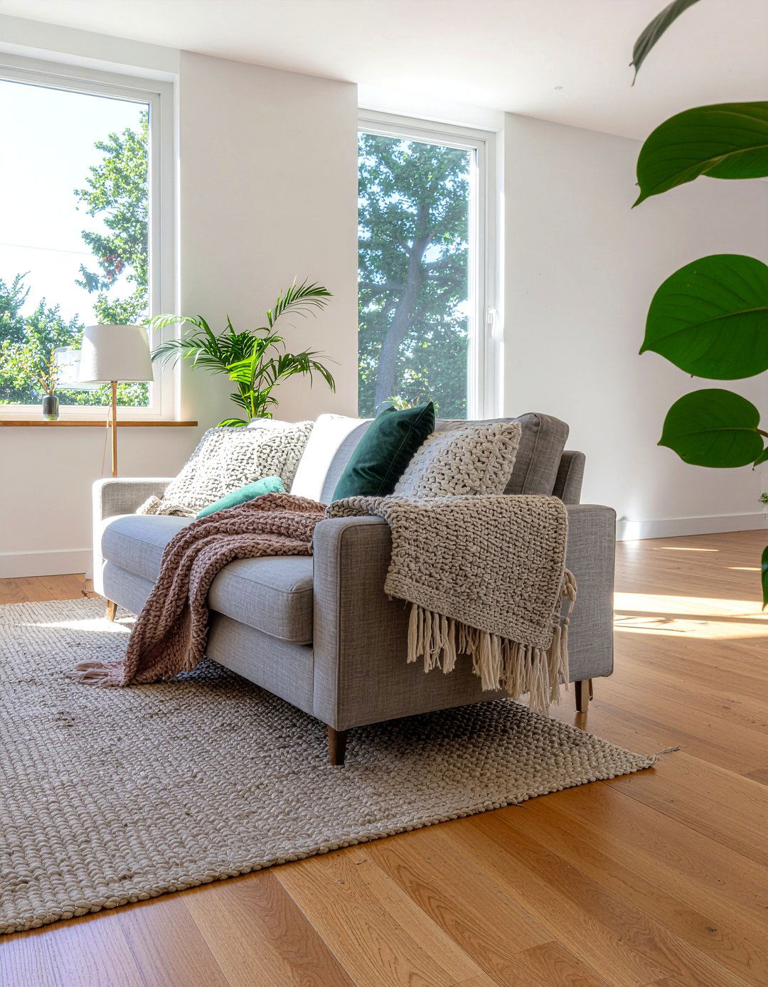 Thrift Store Sofa - 30 cheap living room furniture ideas