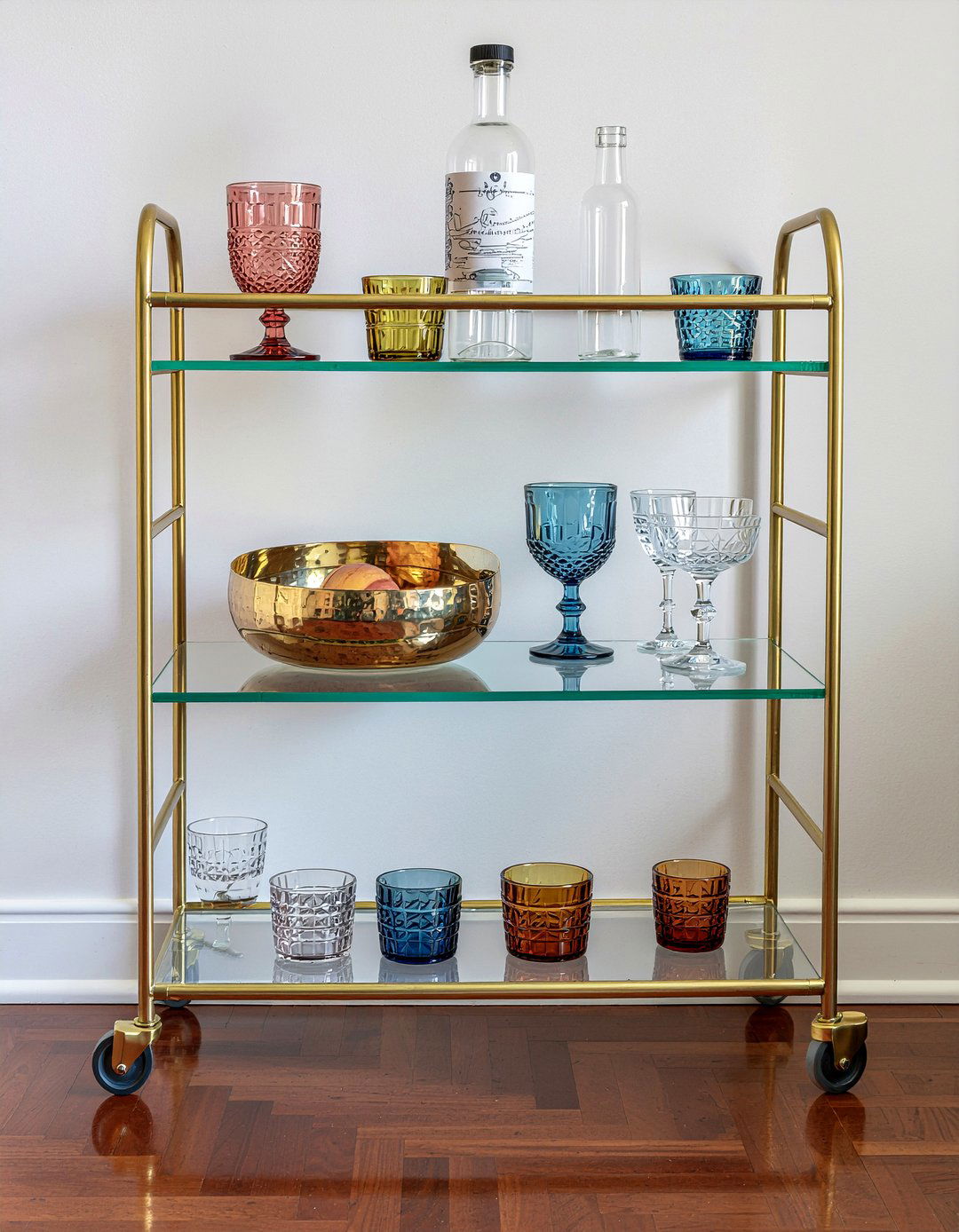 Thrifted Bar Cart - 30 secondhand dining room ideas