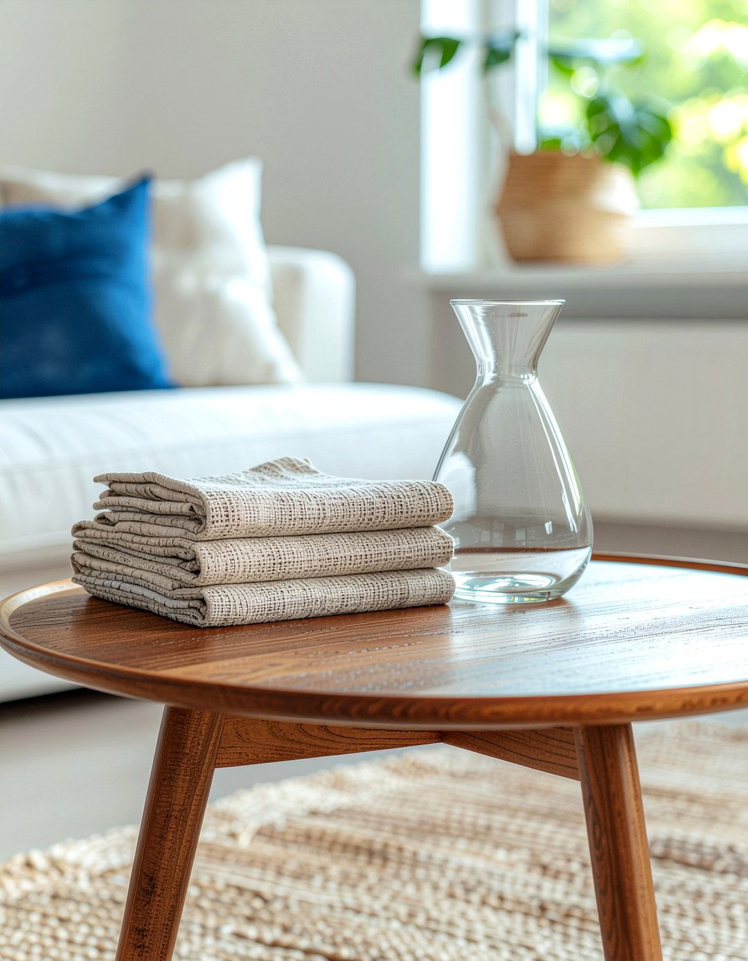 Thrifted Glass Carafe - 30 secondhand living room ideas