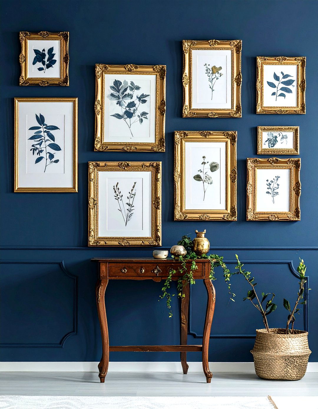 Thrifted Gold Frames - 30 cheap decor ideas