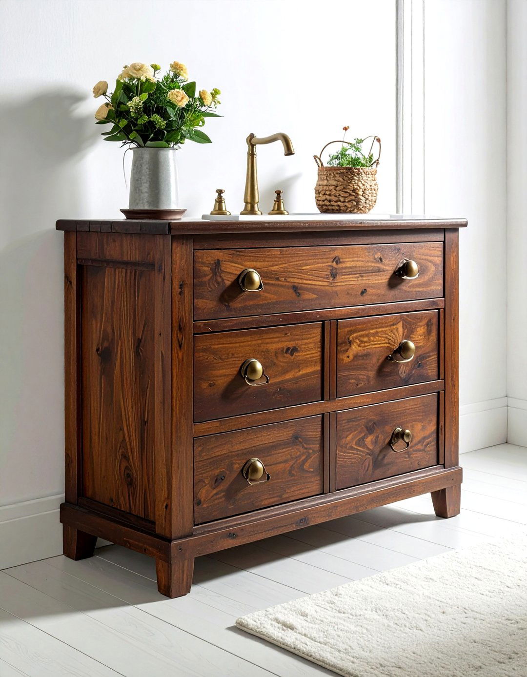 Thrifted bathroom cabinet - 30 budget bathroom ideas