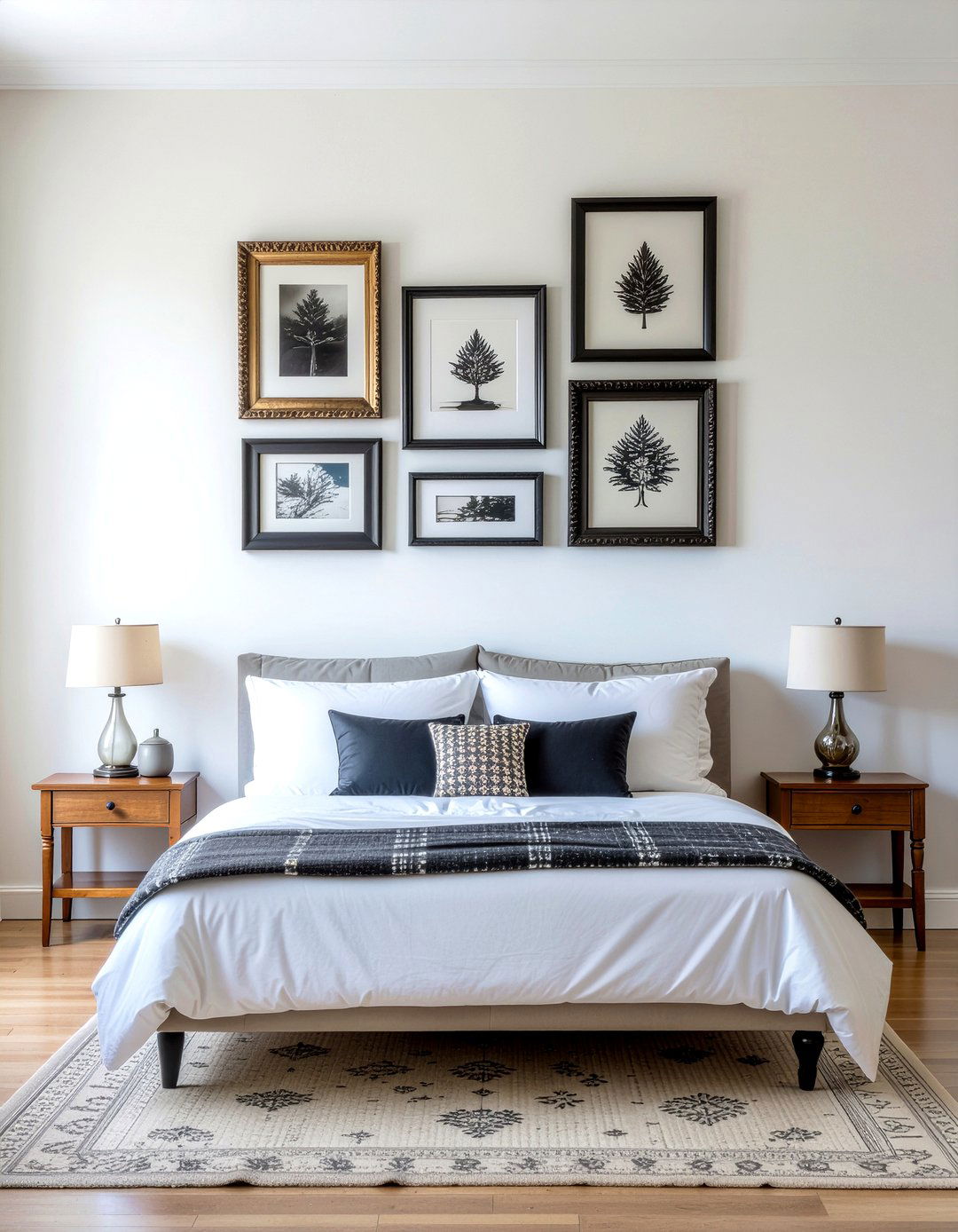 Thrifted frames - 30 bedroom on a budget ideas