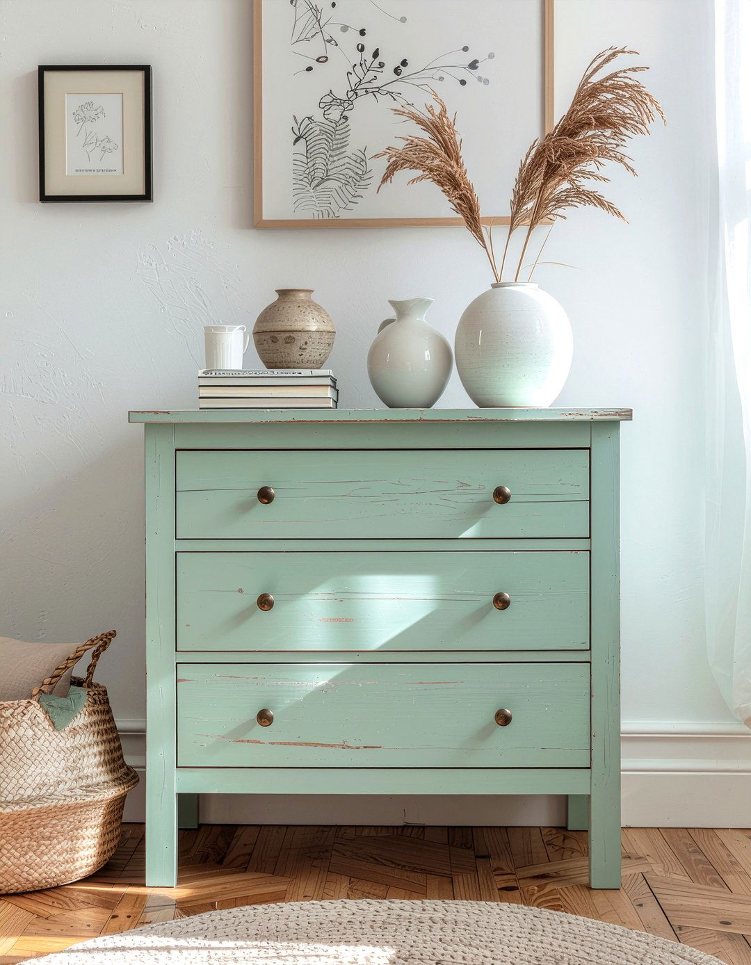 Thrifted furniture - 30 budget bedroom ideas