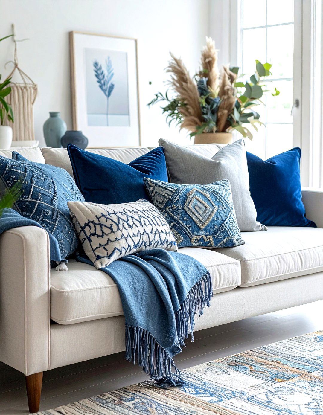 Throw pillow arrangement - 30 decorating tips