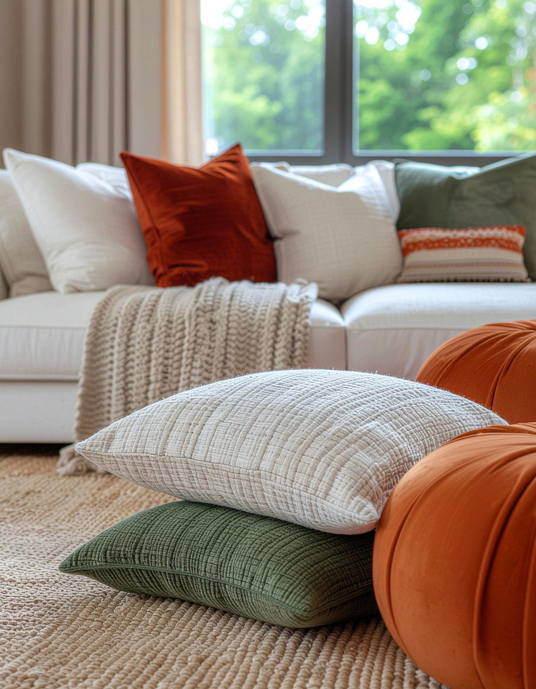 Throw pillow color palettes - 30 living room update ideas