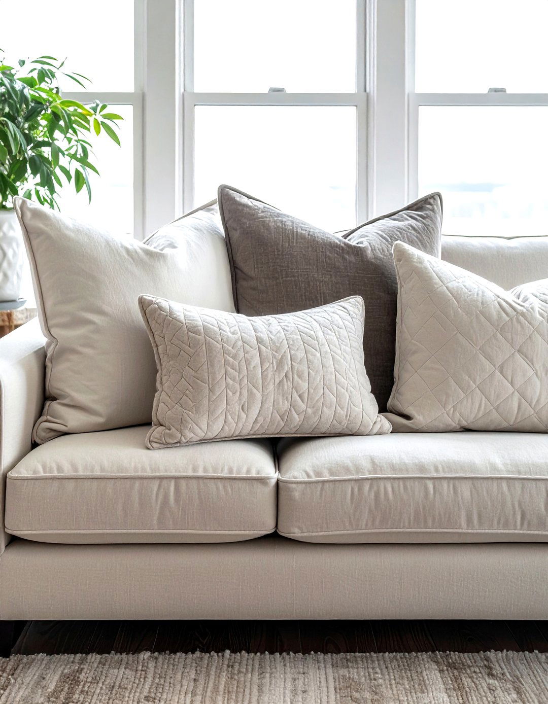 Throw pillow size mixing - 30 decor proportion ideas
