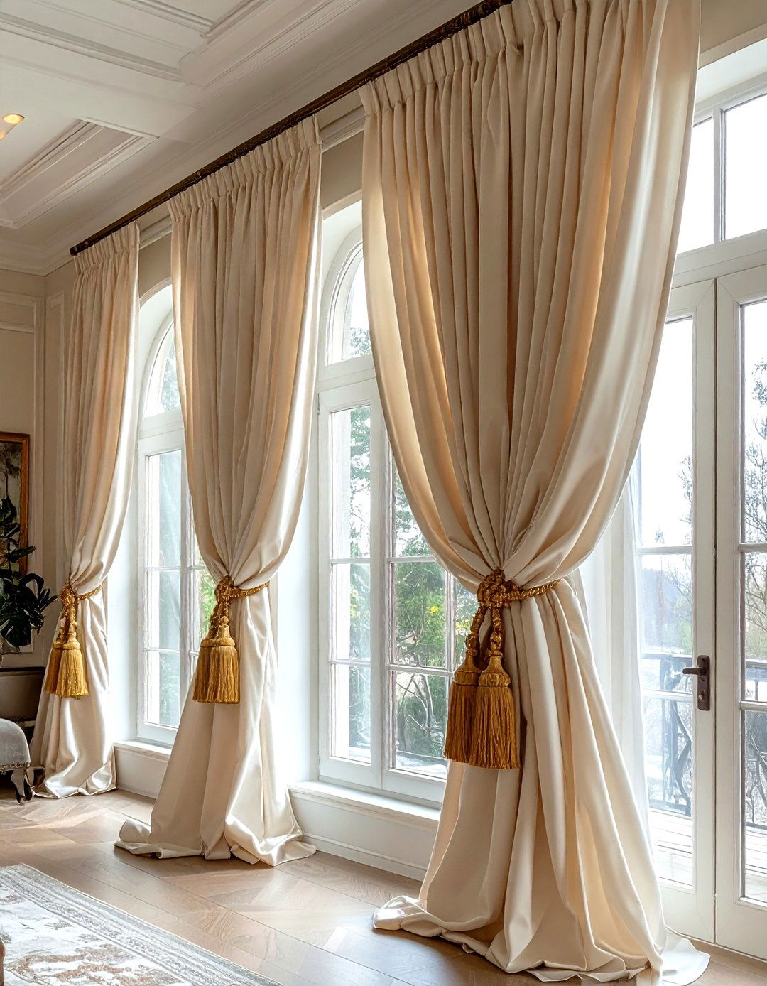 Tie back decorative window panels - 30 drape ideas