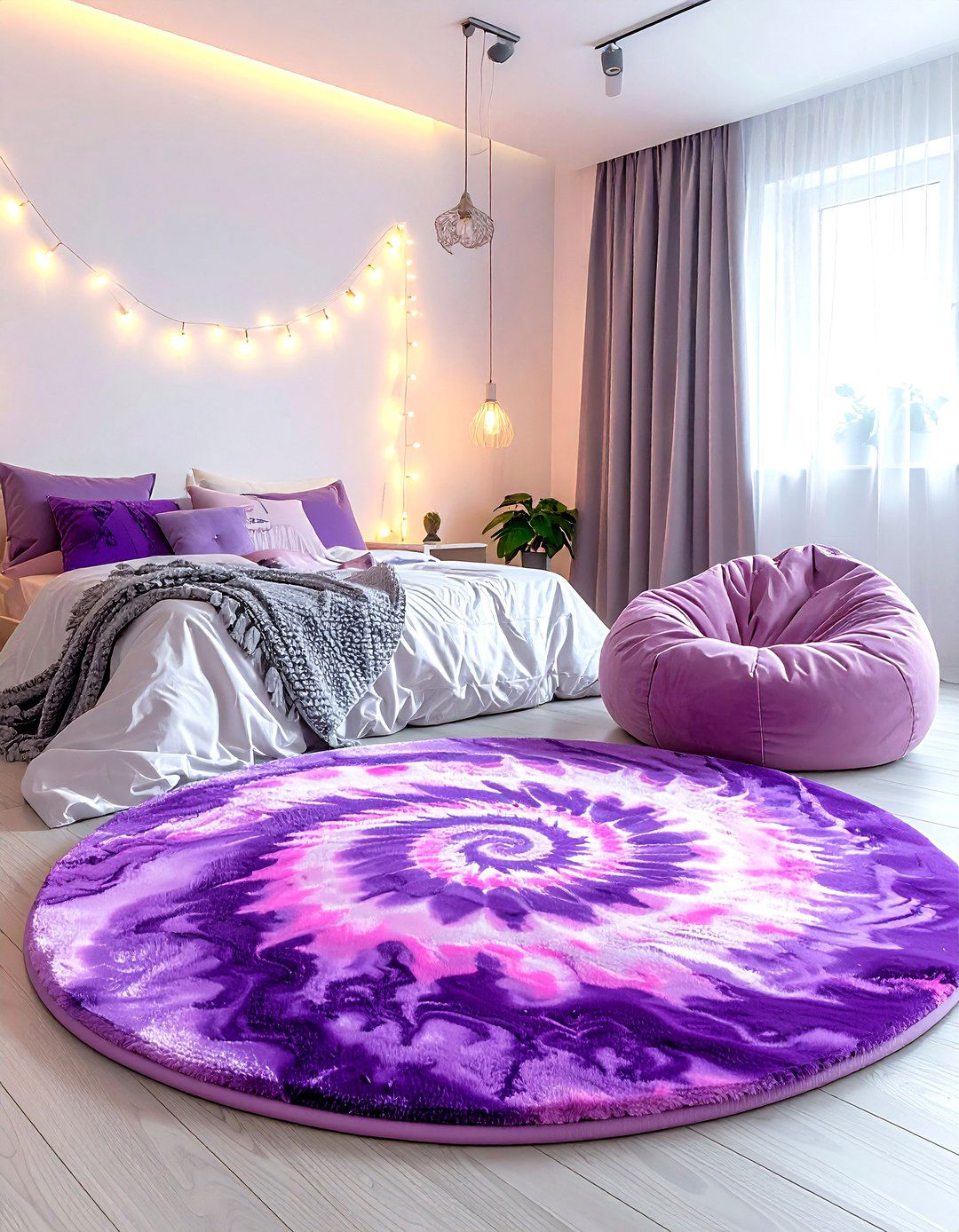 Tie dye rug - 30 colorful rug ideas
