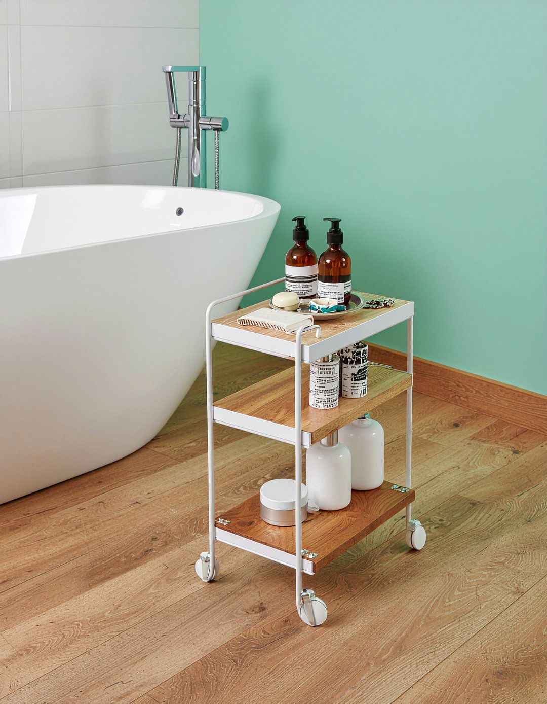 Tiered Bathroom Stand - 30 bathroom tray ideas