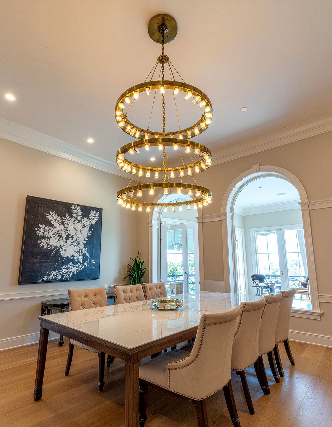 Tiered Chandelier - 30 dining room lighting ideas