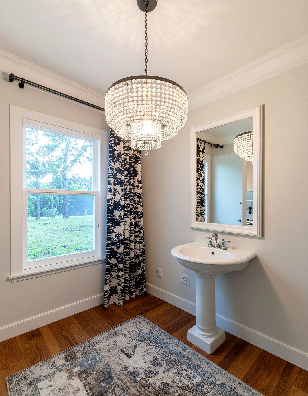 Tiered Crystal Light - 30 bathroom ceiling light ideas