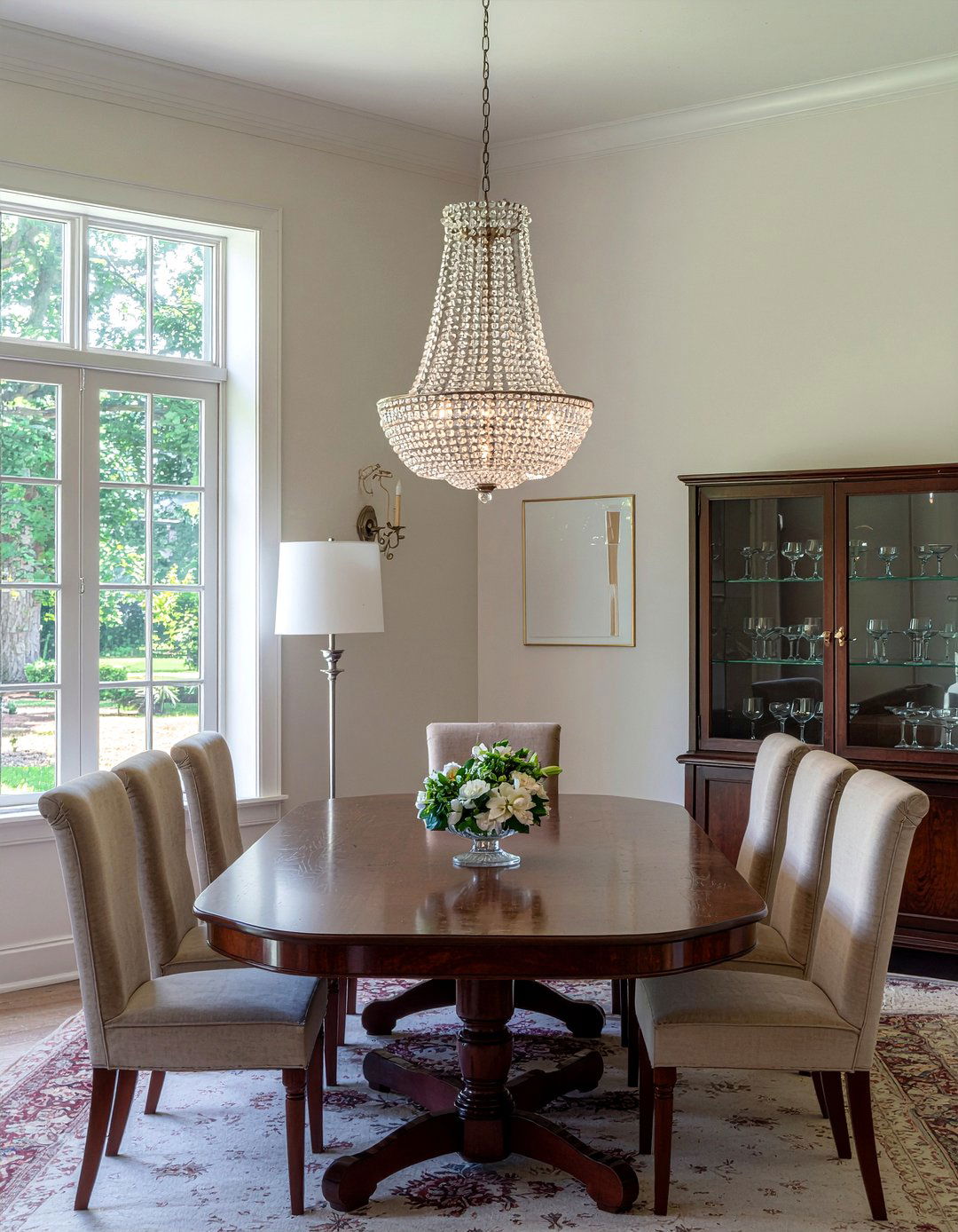 Tiered Glass And Crystal Chandelier - 30 crystal chandelier dining room ideas