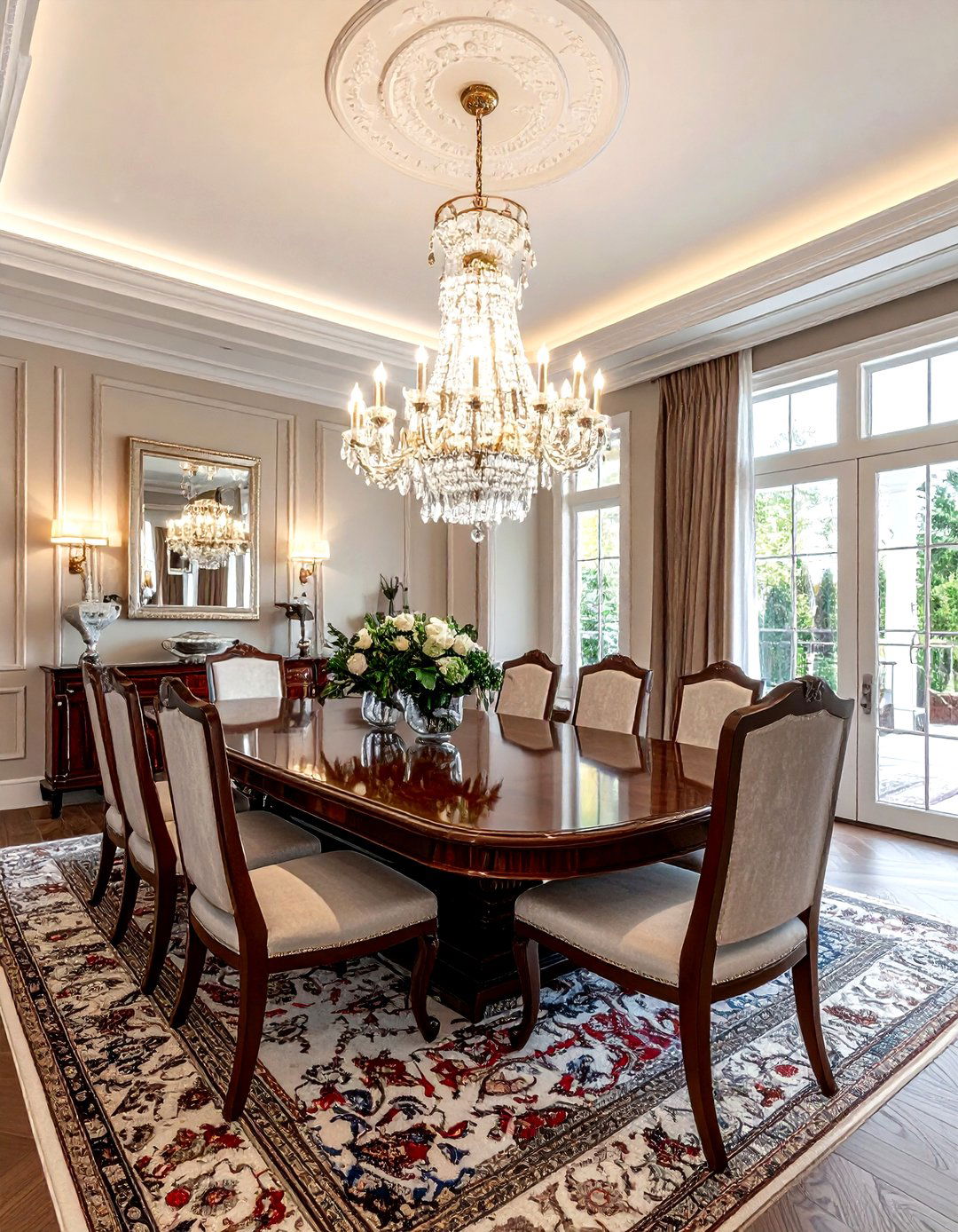 Tiered Glass Chandelier - 30 dining room lighting design