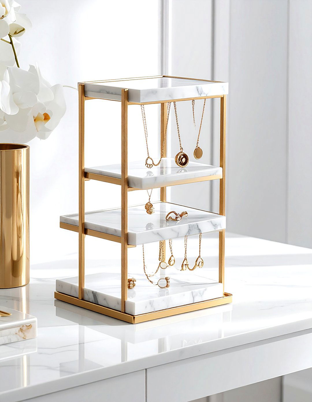 Tiered Jewelry Organizer - 30 TJ Maxx decor ideas