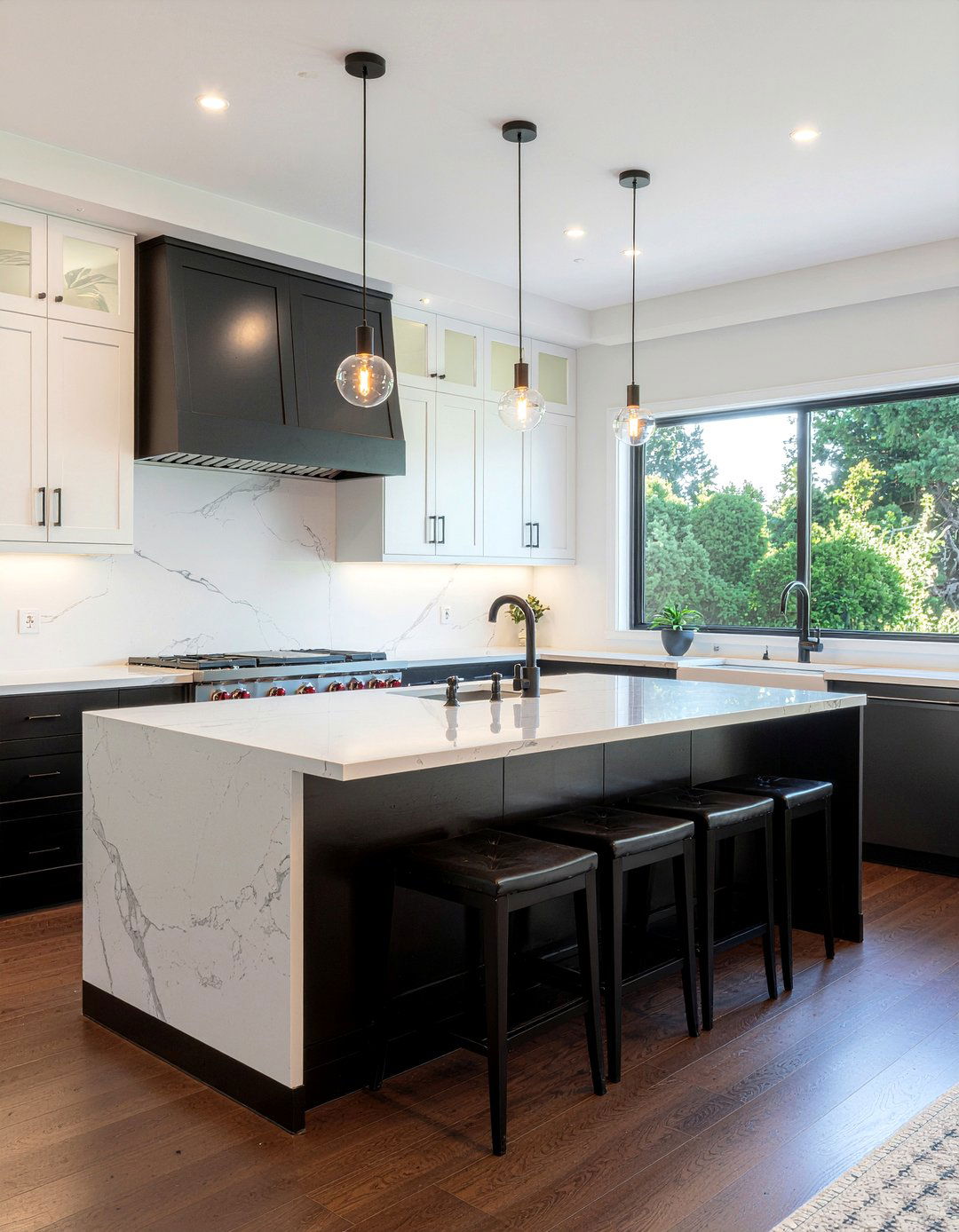 Tiered Kitchen Island - 30 kitchen prep area ideas