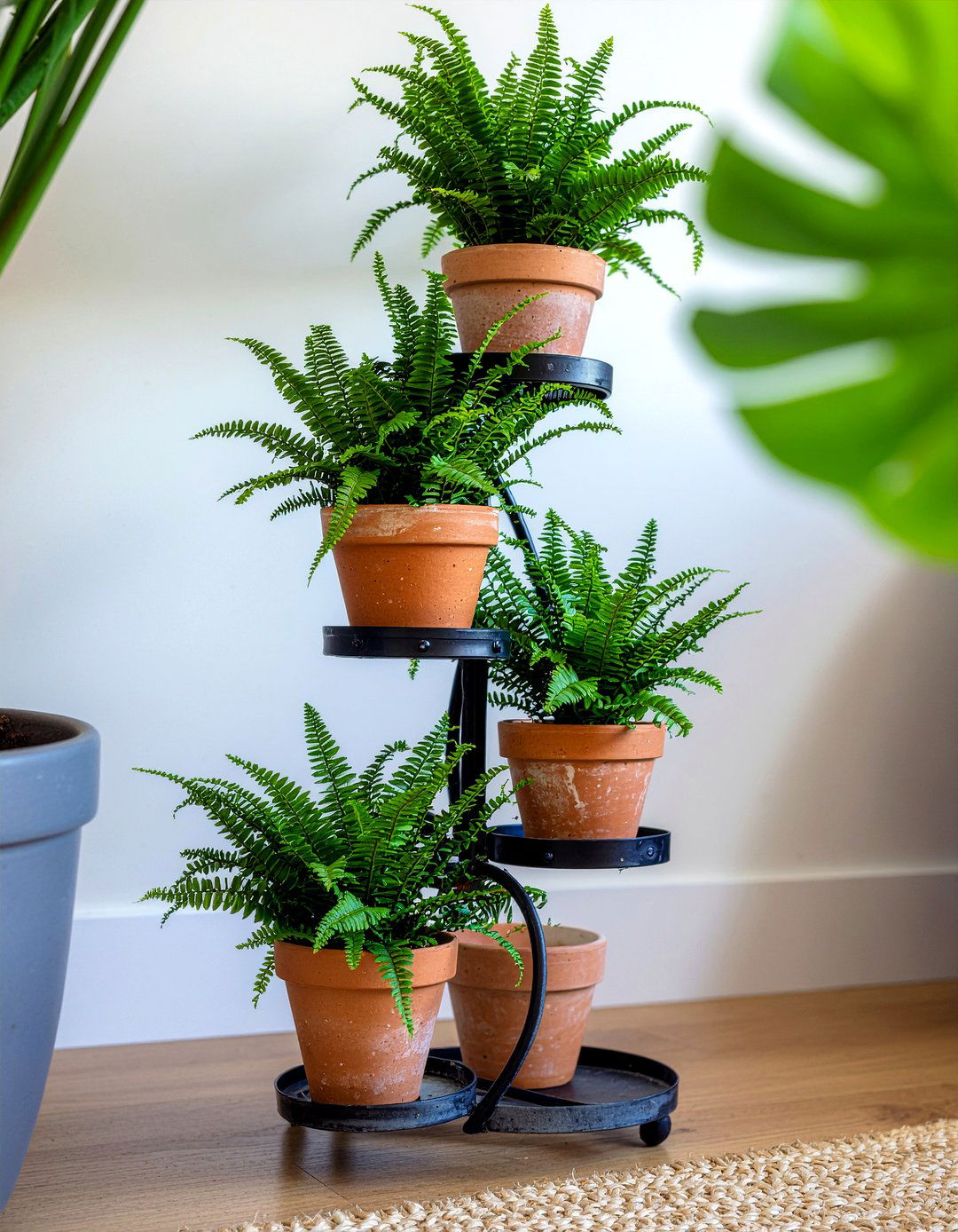 Tiered Plant Stand - 30 living room maximalist furniture ideas