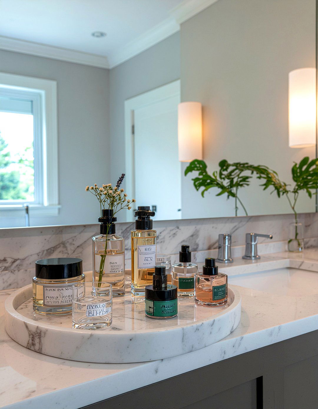 Tiered Tray - 30 bathroom storage ideas