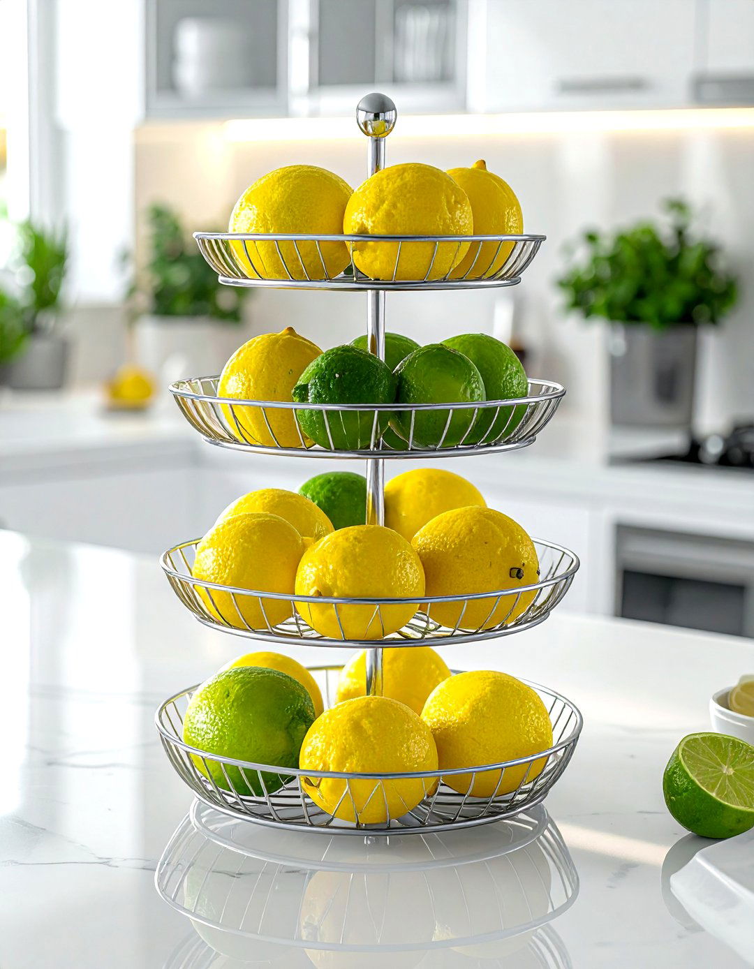 Tiered Wire Stand - 30 storage basket ideas