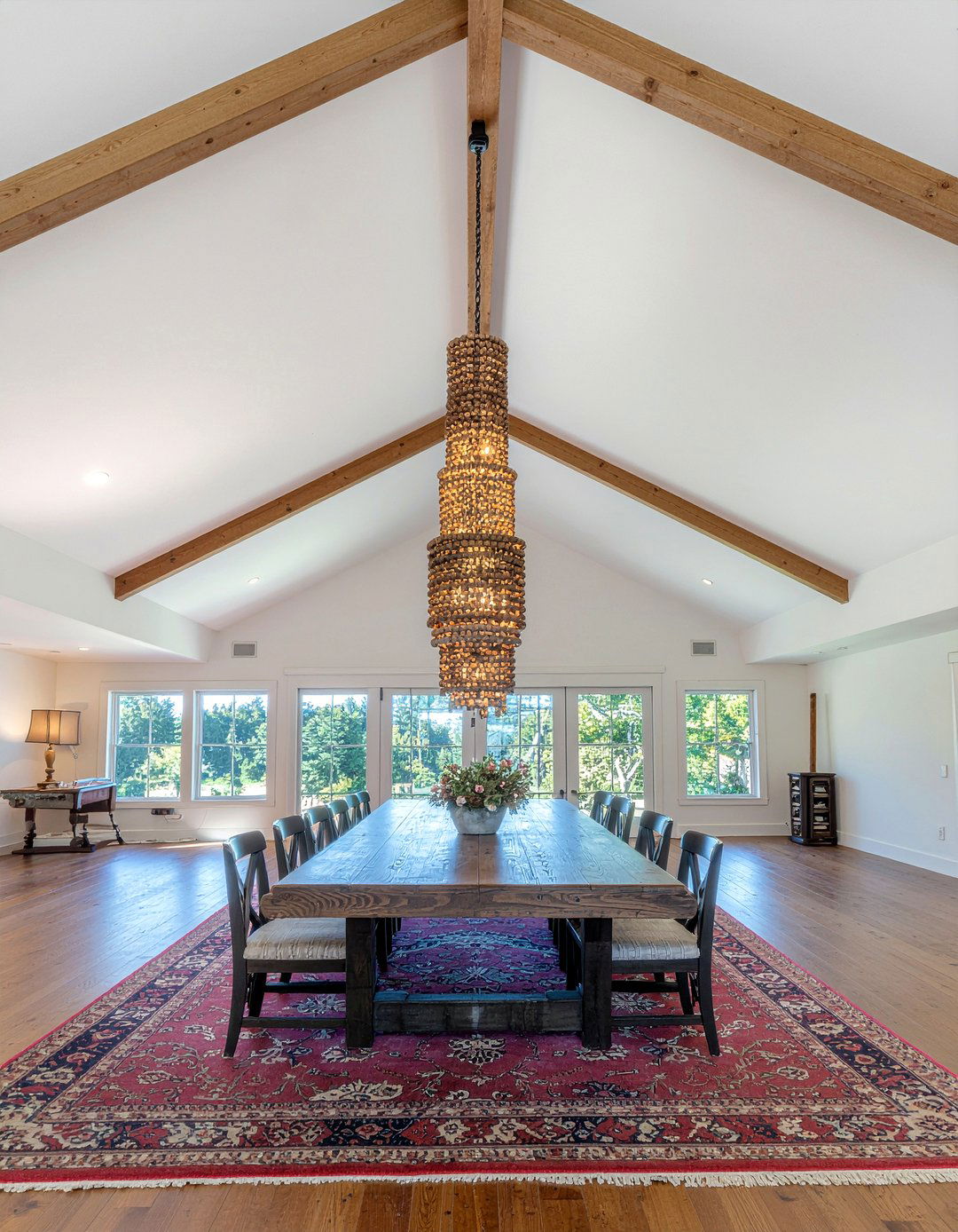 Tiered Wood Bead Chandelier - 30 beaded chandelier dining room ideas