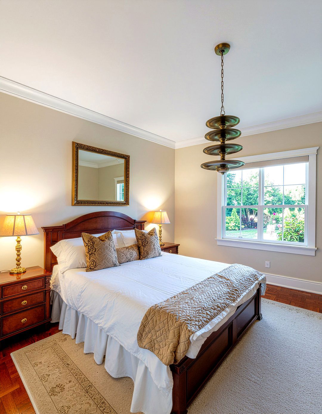 Tiered brass chandelier - 30 bedroom chandeliers