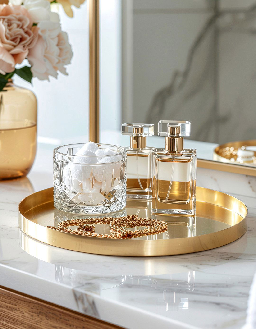 Tiered countertop tray - 30 bathroom caddy ideas