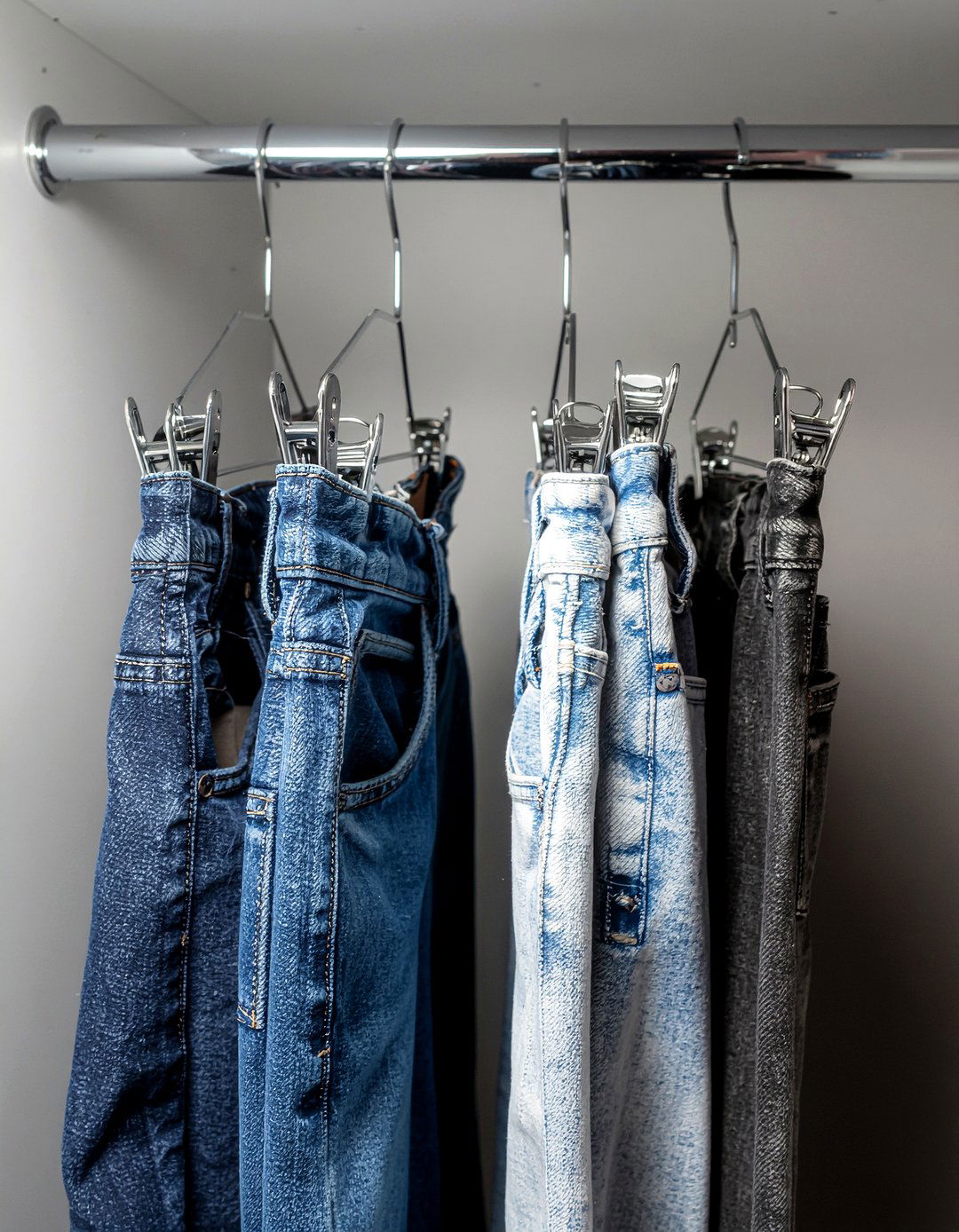 Tiered pant hangers - 30 bedroom clothes hangers