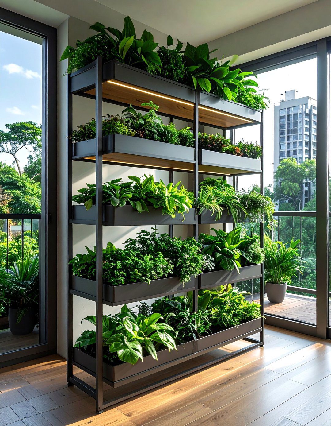 Tiered plant shelf - 30 plant shelf ideas