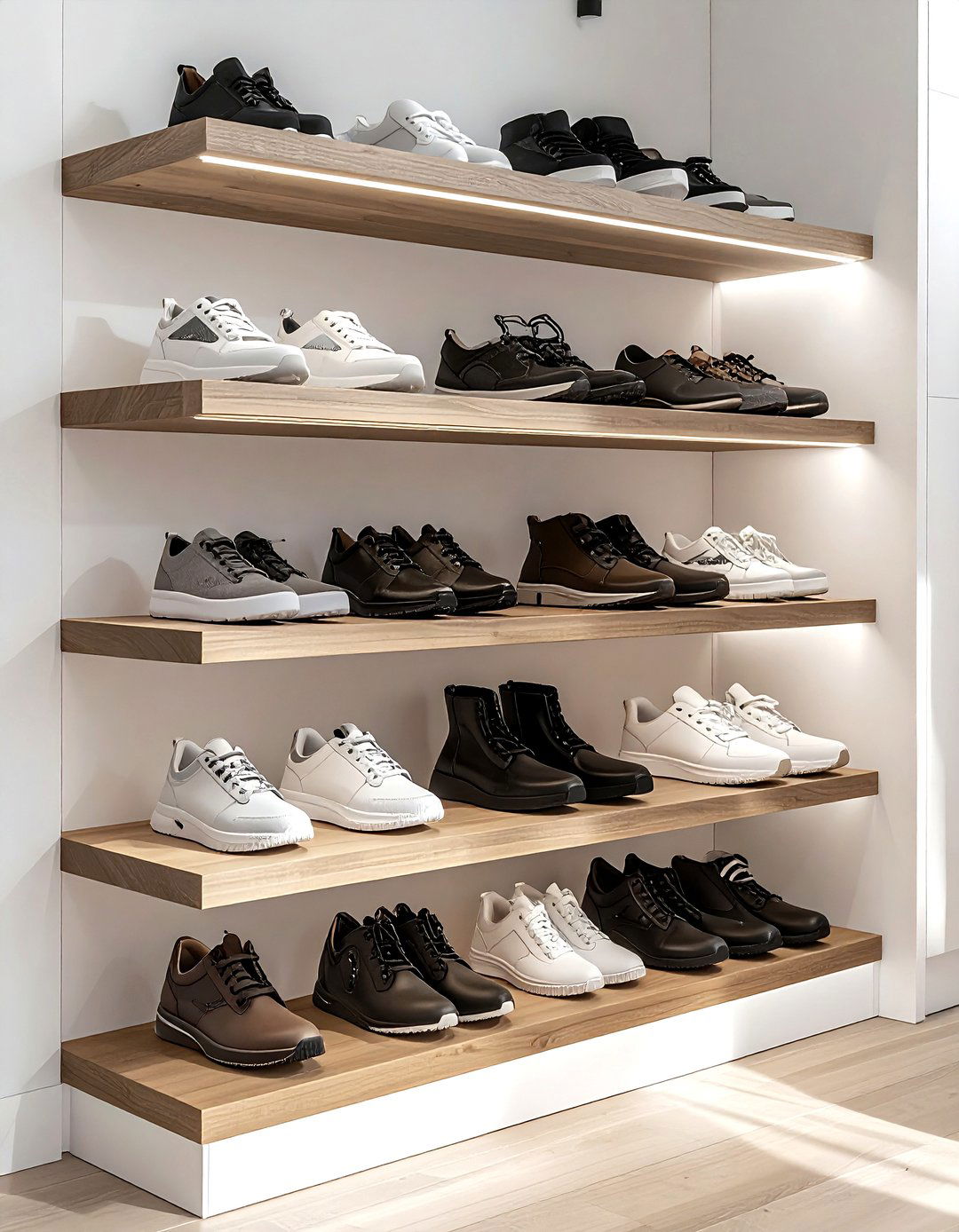 Tiered shoe rack organizer - 30 bedroom closet organization