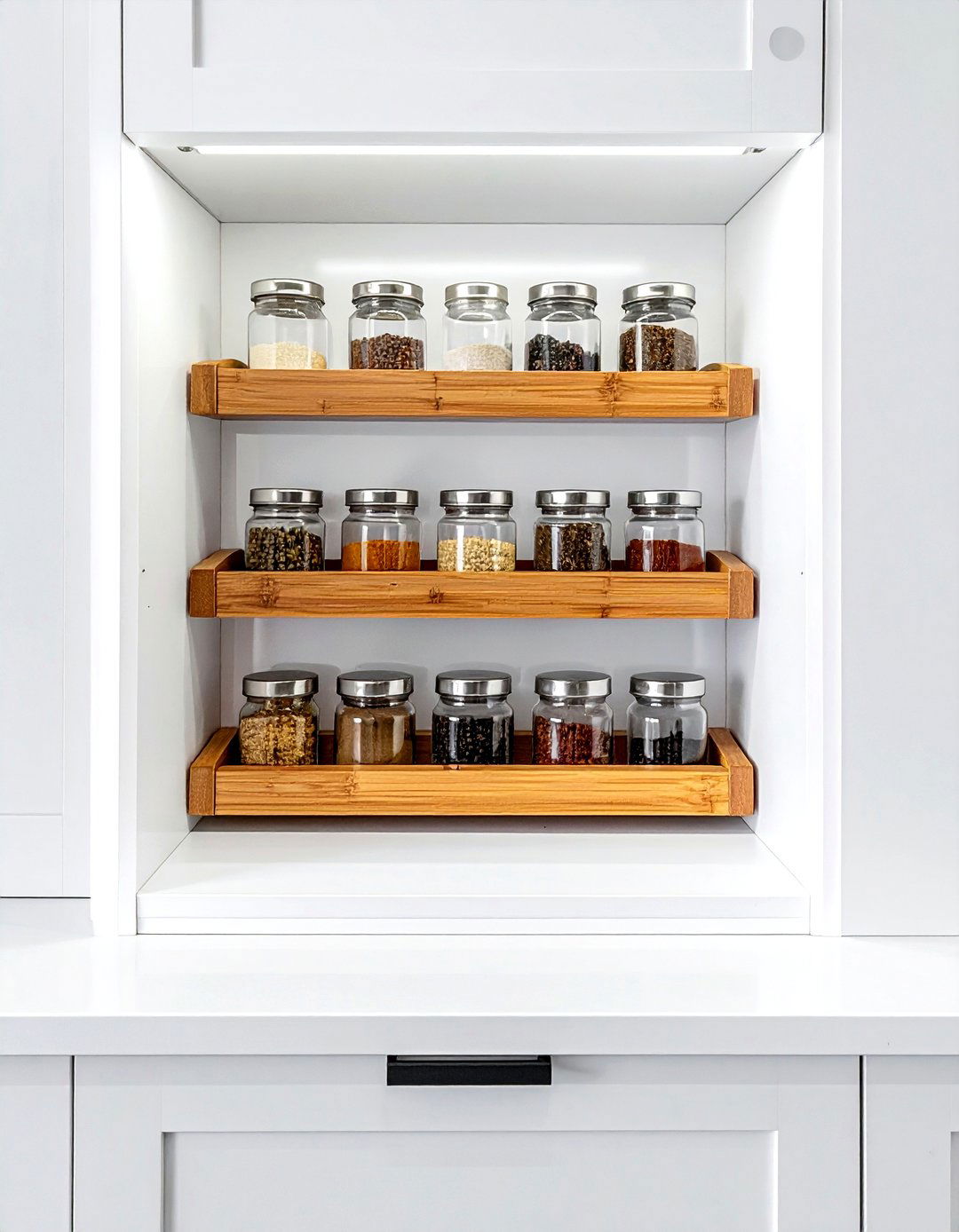 Tiered spice rack - 30 kitchen space saving ideas