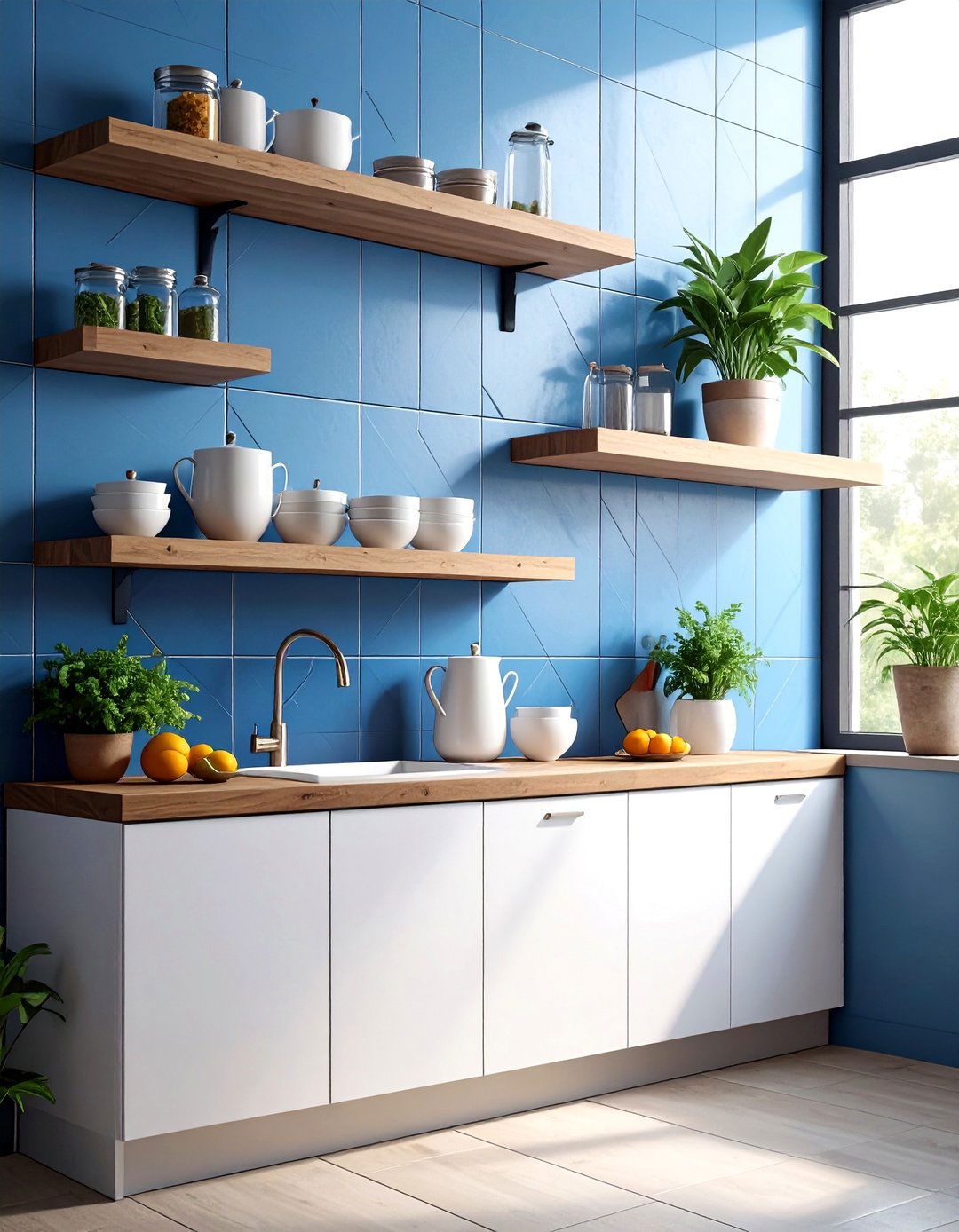 Tile Backsplash Open Shelving - 30 kitchen open shelving ideas