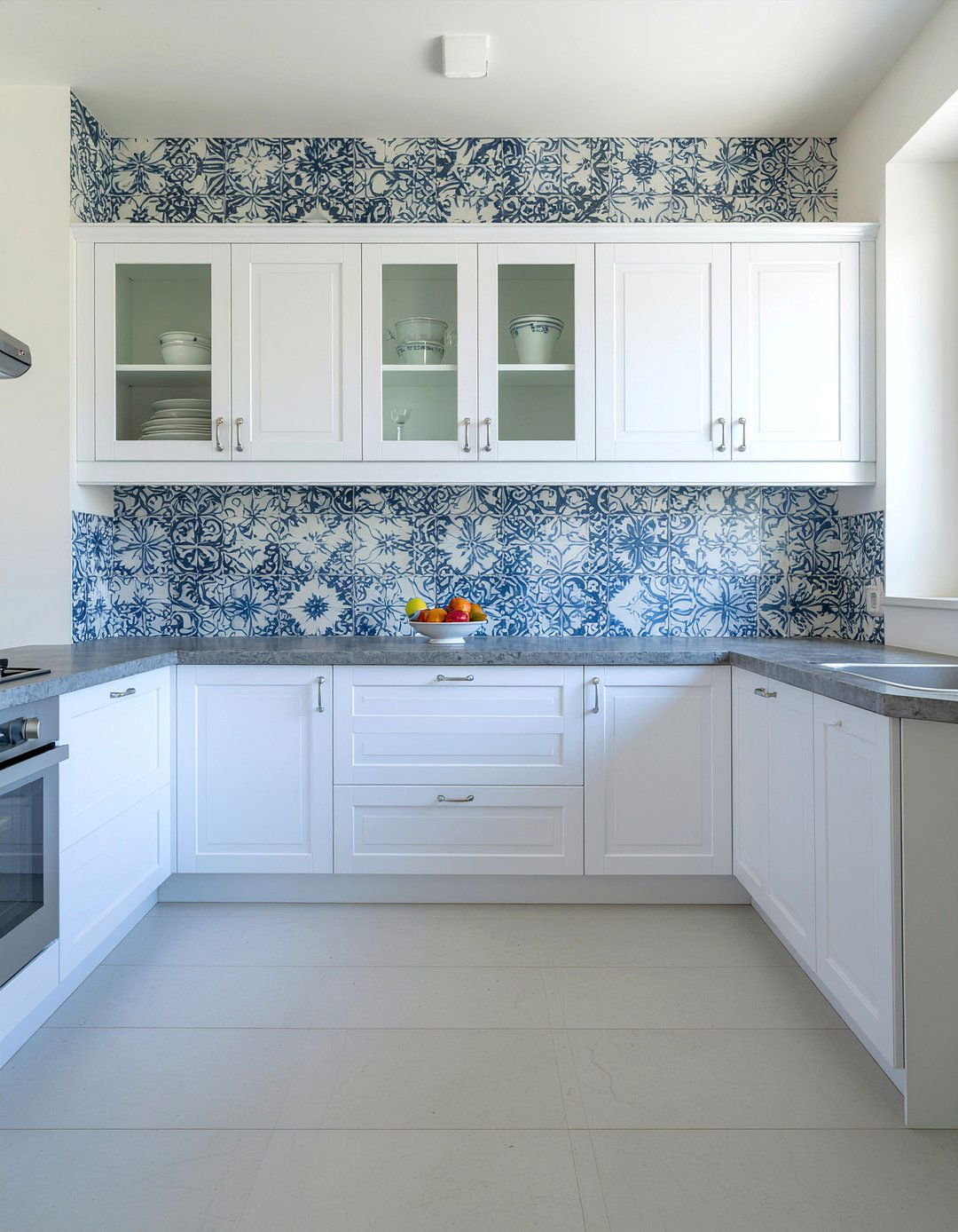 Tile Effect Kitchen Wallpaper - 30 kitchen wallpaper ideas