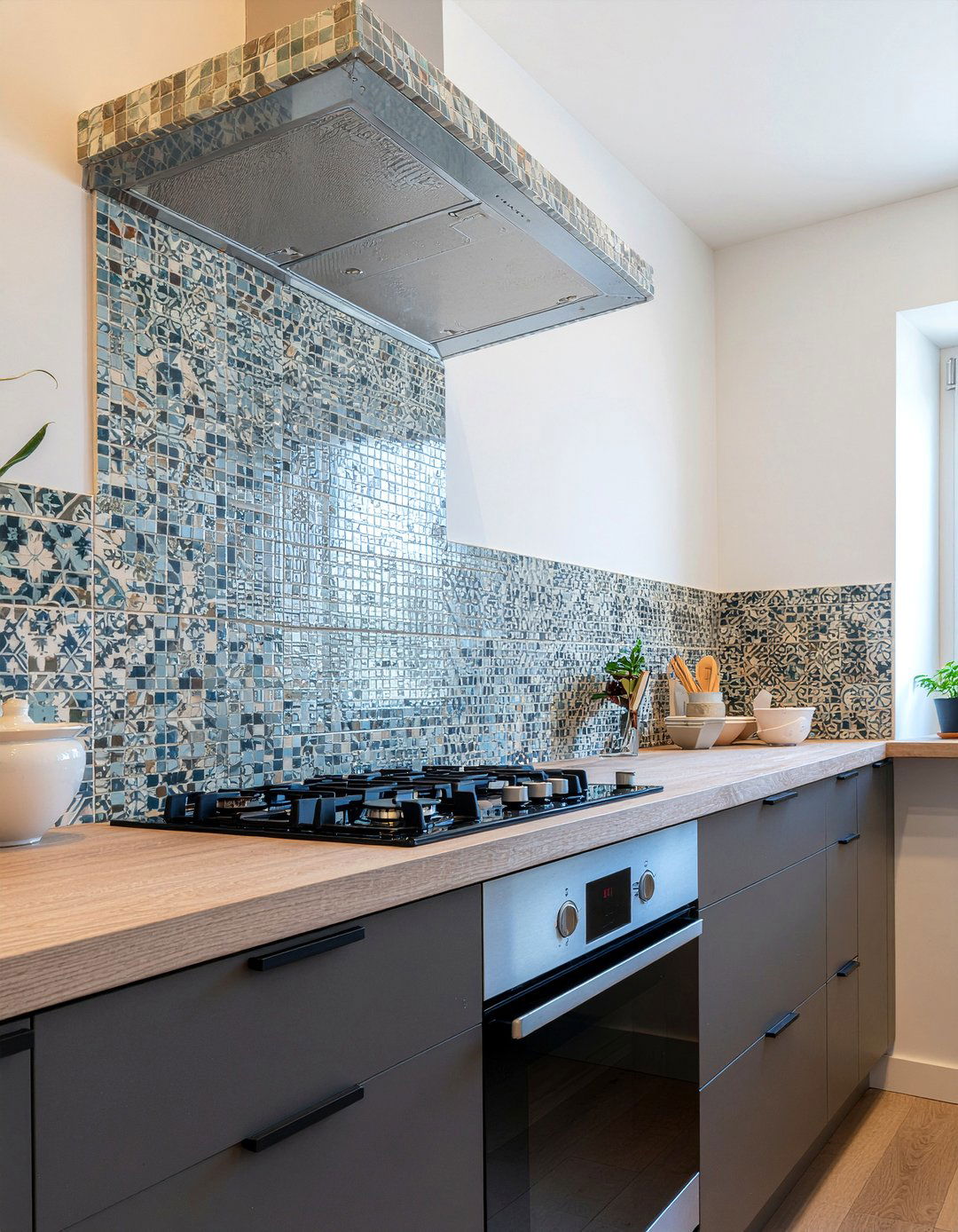 Tile Wrapped Hood - 30 range hood kitchen ideas