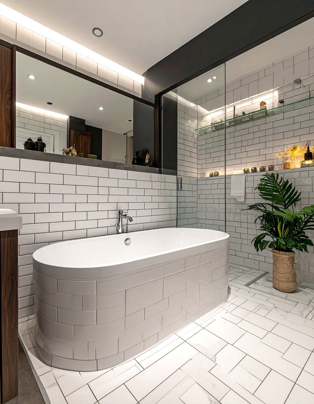 Tile bathtub surround - 30 cheap bathroom remodel ideas
